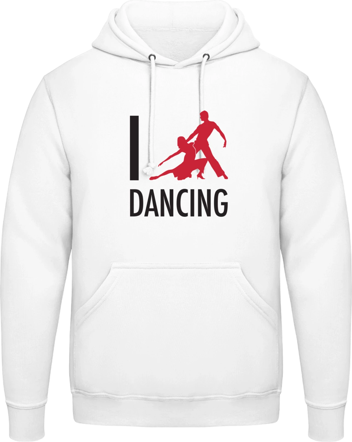 I Love Latino Dance - Arctic white AWDis man hoodie - Front