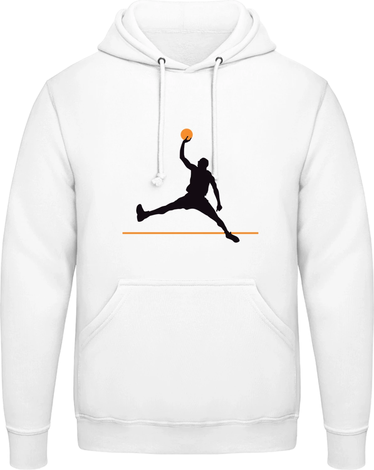 Basketball Player - Arctic white AWDis man hoodie - Front