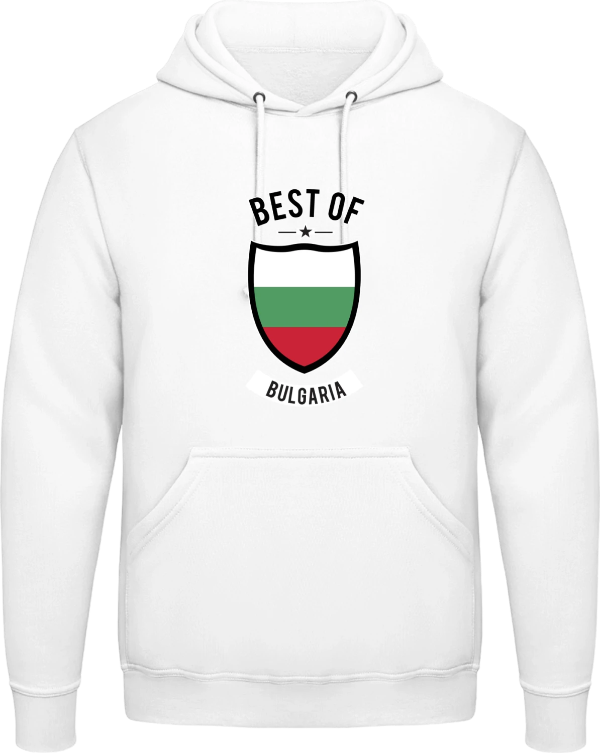 Best of Bulgaria - Arctic white AWDis man hoodie - Front