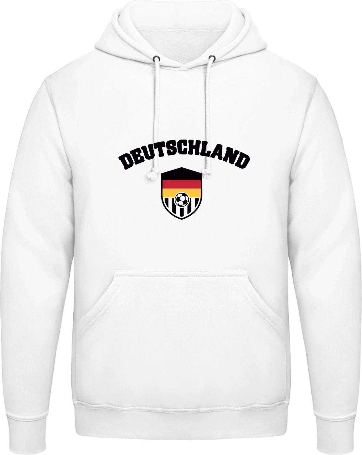 Deutschland Fan - Arctic white AWDis man hoodie - Front