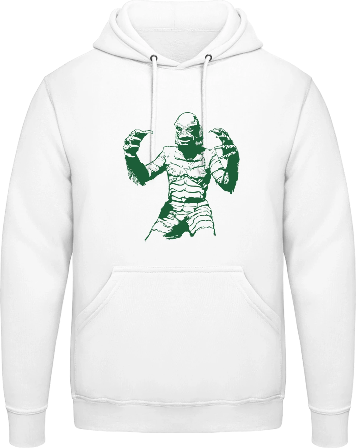 Creature From The Black Lagoon - Arctic white AWDis man hoodie - Front