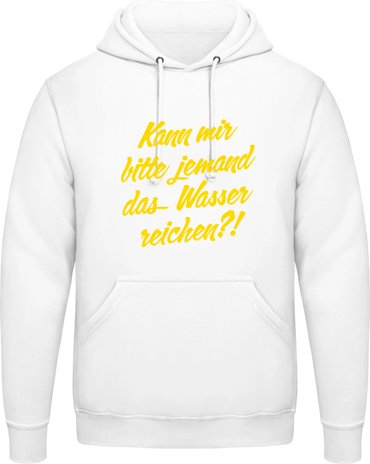 Kann Mir Bitte Jemand Das Wasse - Arctic white AWDis man hoodie - Front