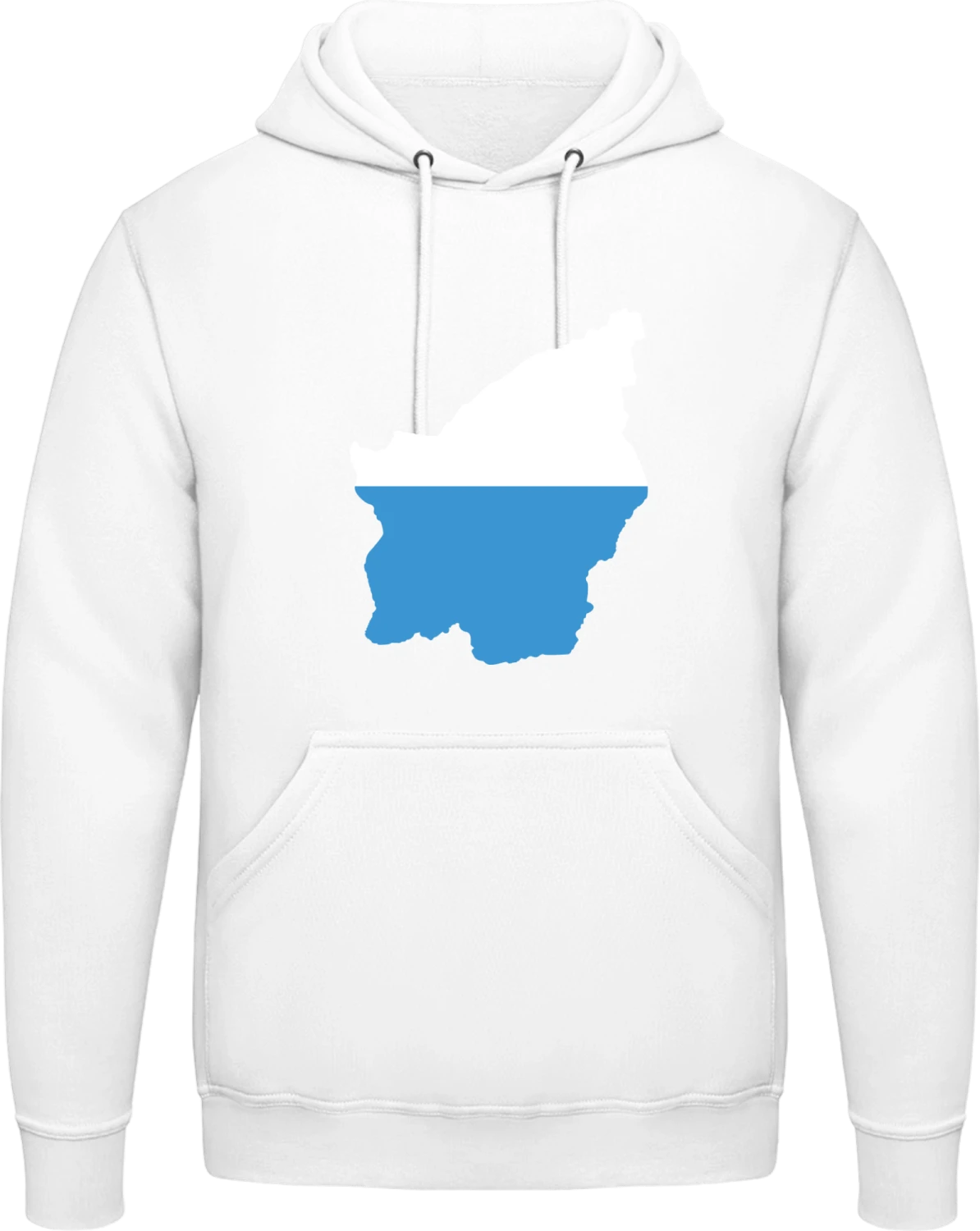 San Marino - Arctic white AWDis man hoodie - Front