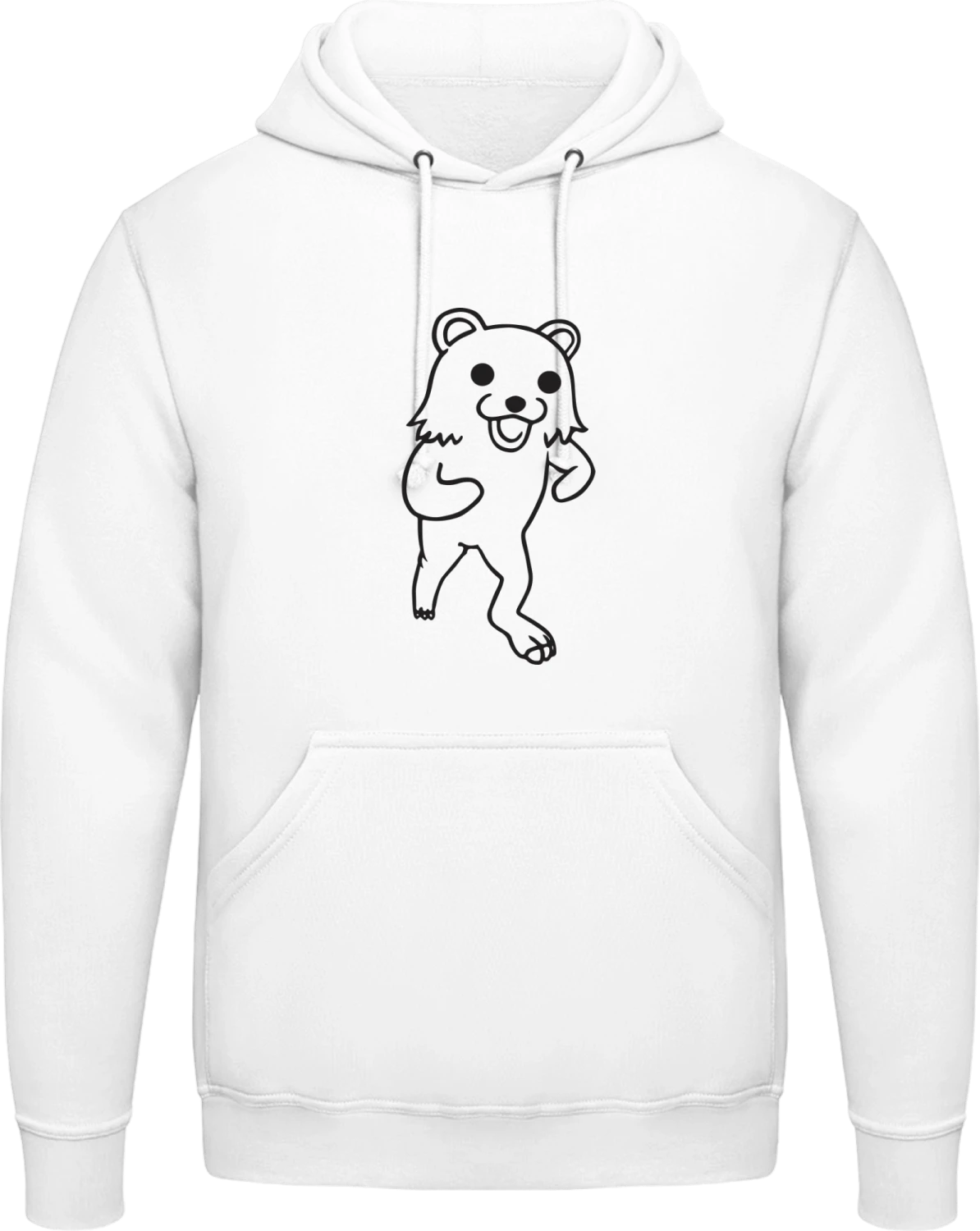 Pedobear Kumar Meme - Arctic white AWDis man hoodie - Front