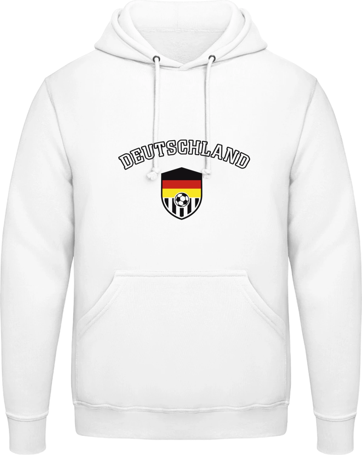 Deutschland National - Arctic white AWDis man hoodie - Front