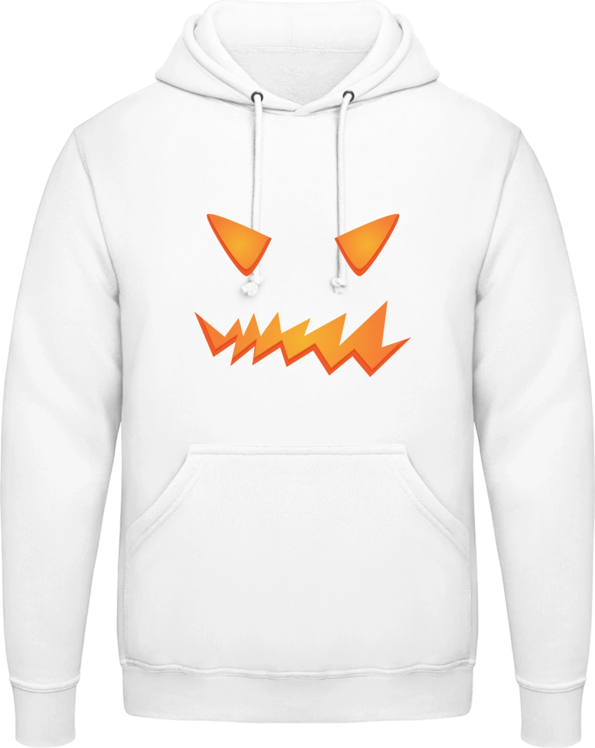 Scary Halloween - Arctic white AWDis man hoodie - Front