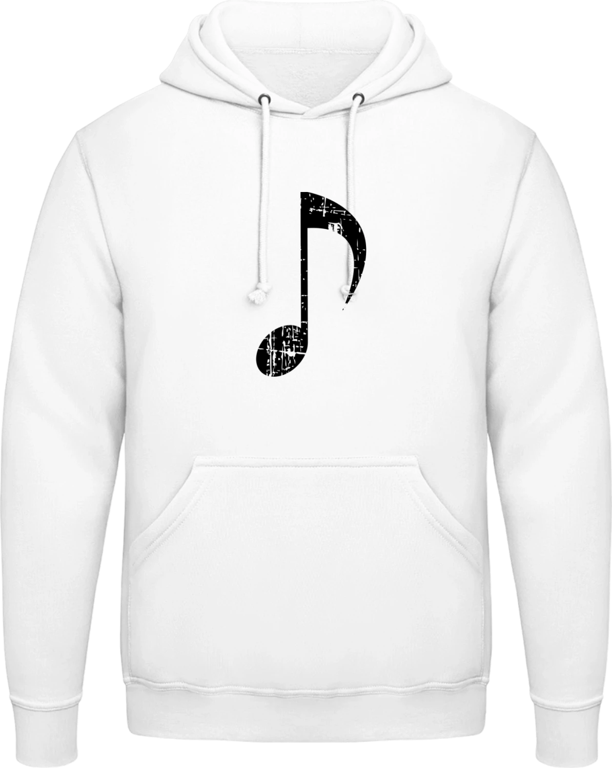 Music Note Vintage - Arctic white AWDis man hoodie - Front