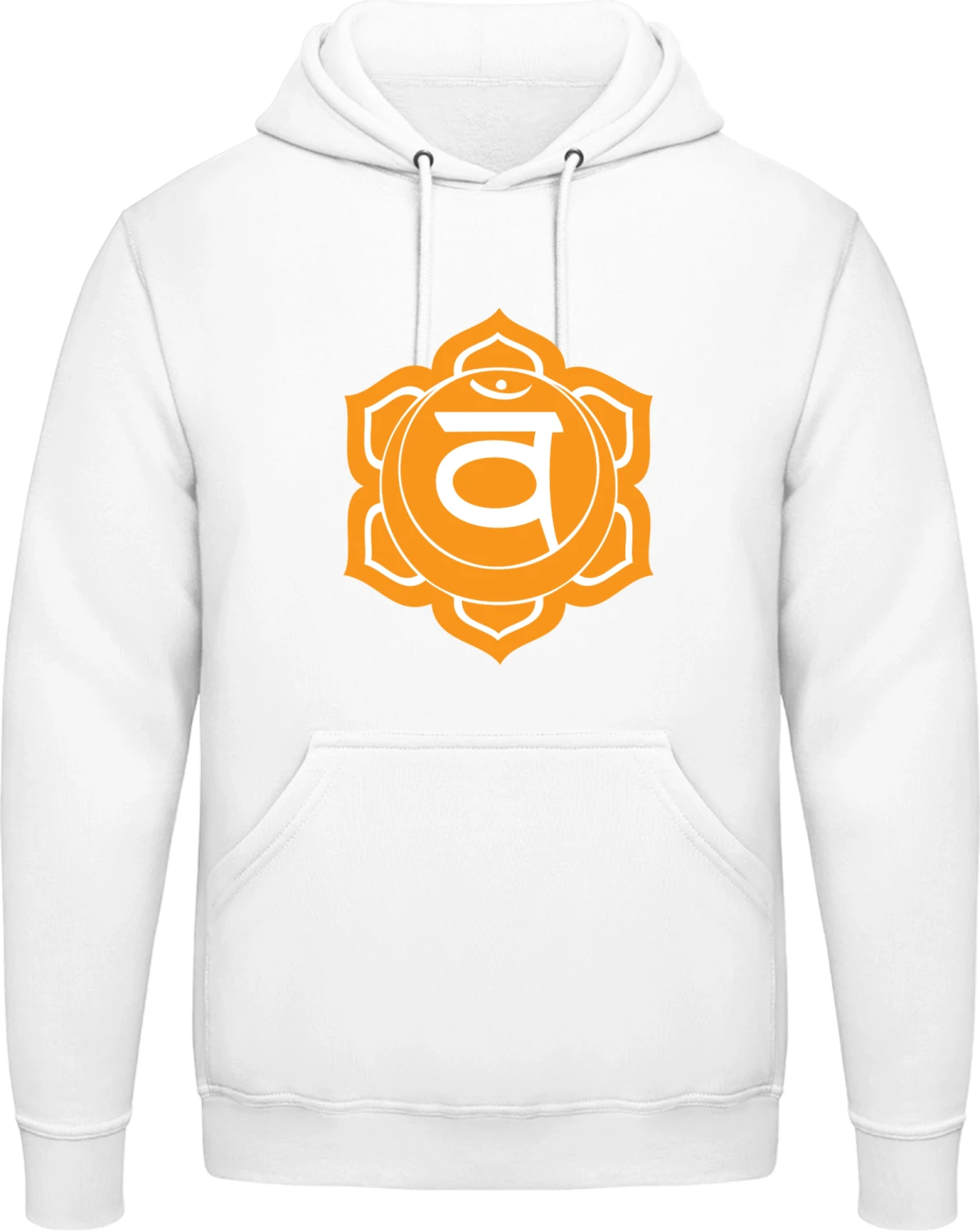 Chakra Svadhisthana - Arctic white AWDis man hoodie - Front