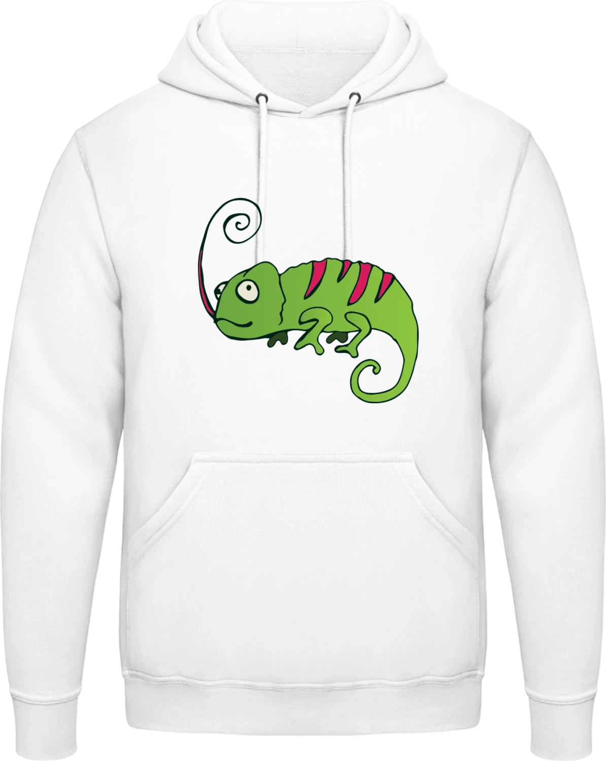 Cameleon - Arctic white AWDis man hoodie - Front