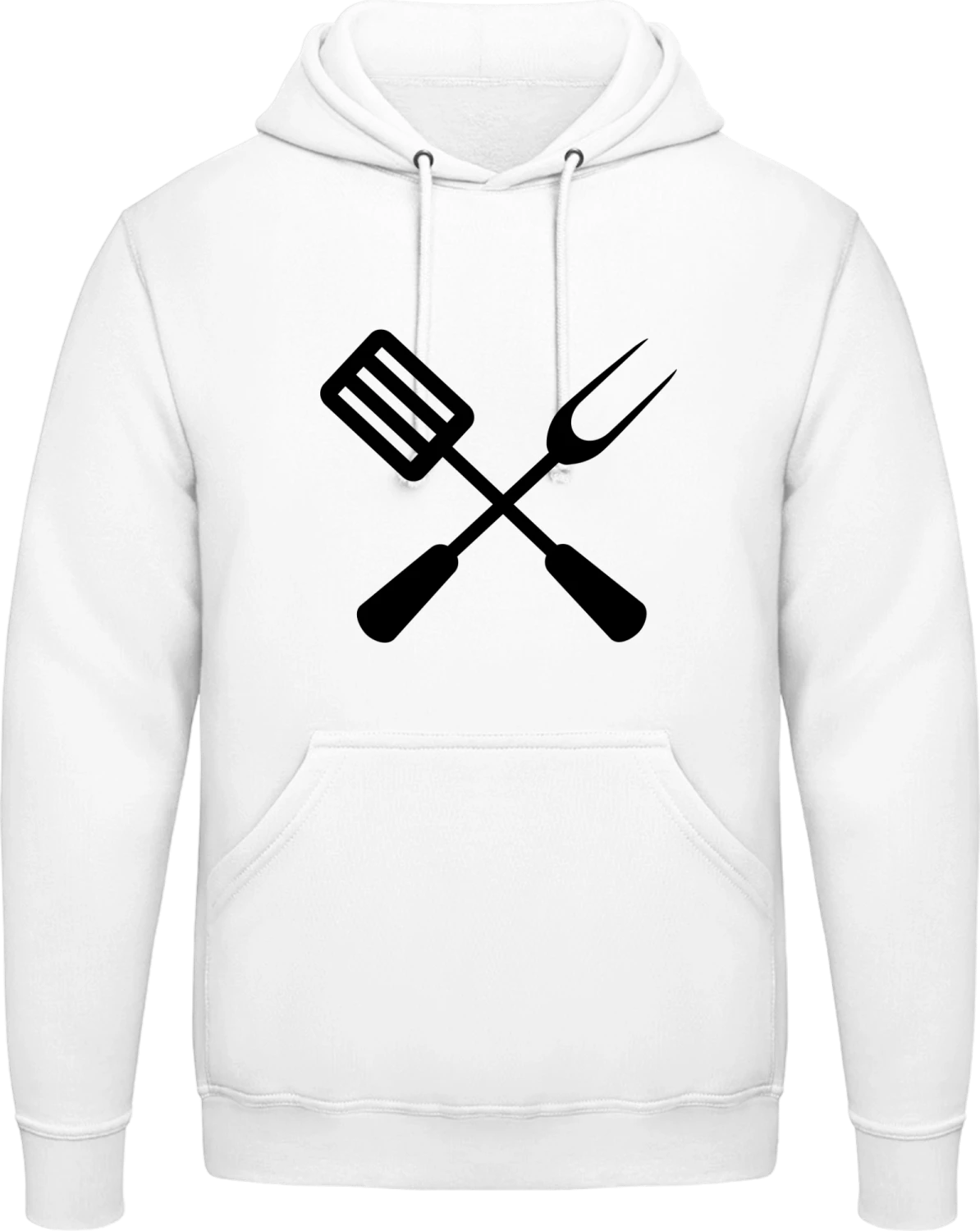 Grill BBQ Equipment - Arctic white AWDis man hoodie - Front