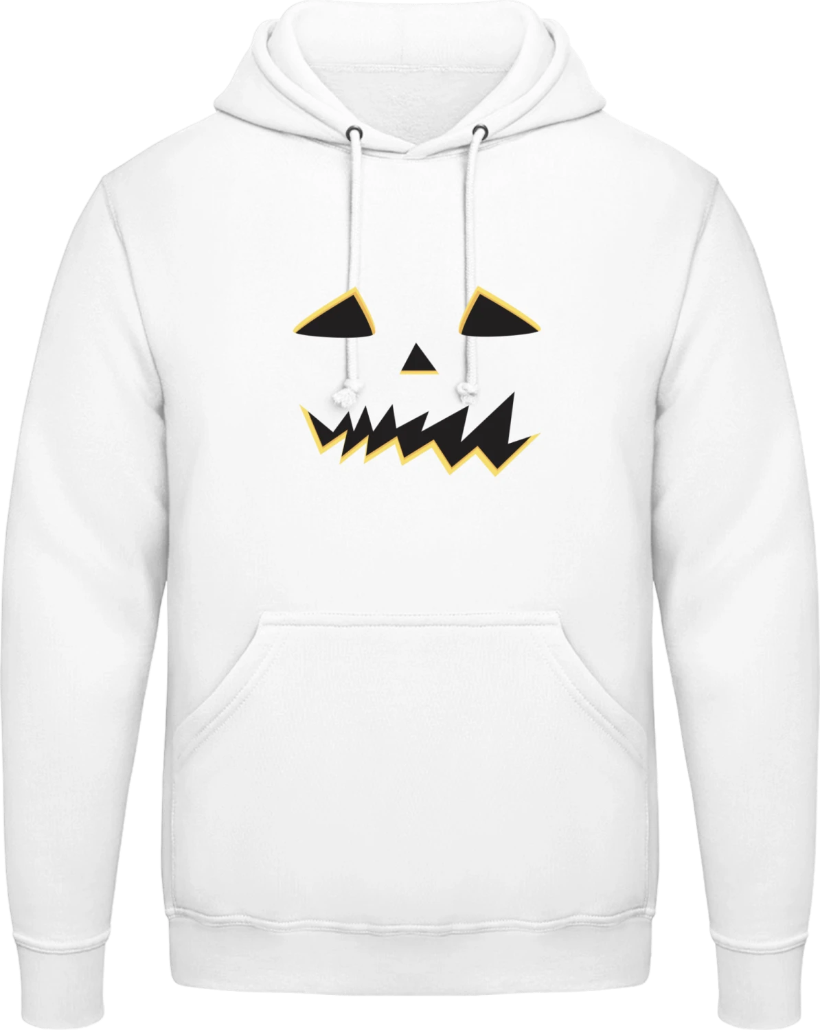 Pumpkin Halloween Costume - Arctic white AWDis man hoodie - Front