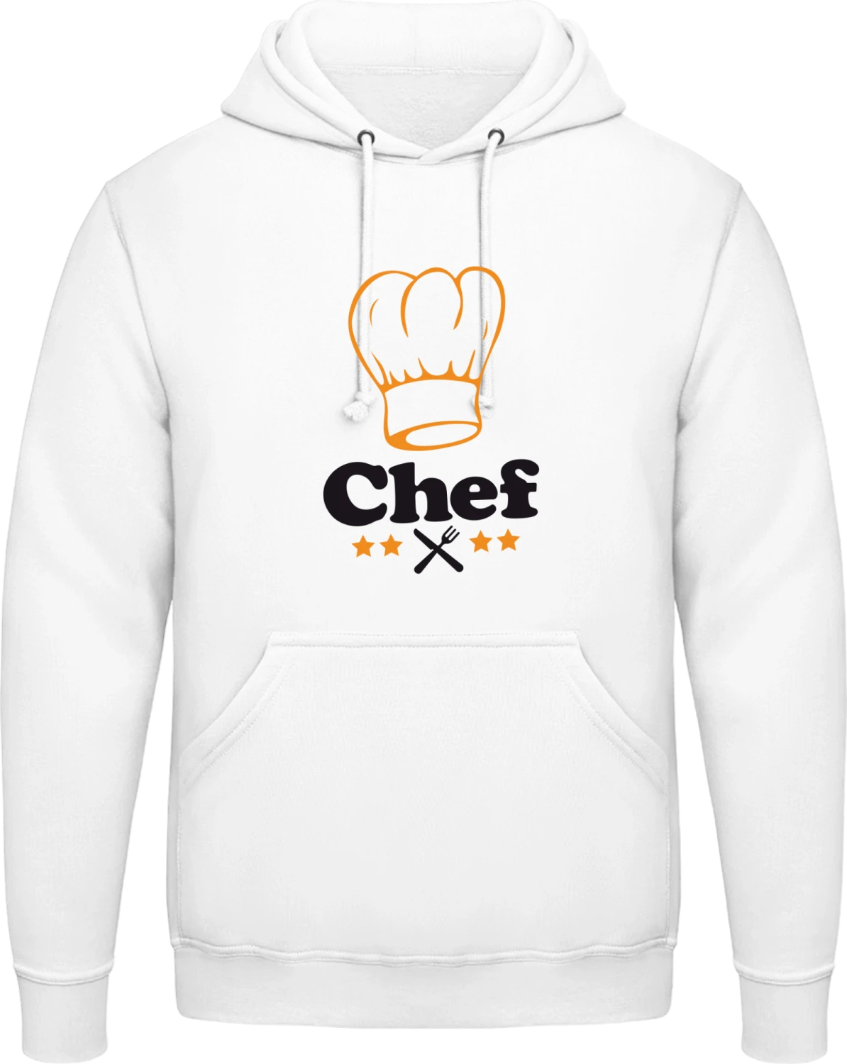 Chef - Arctic white AWDis man hoodie - Front