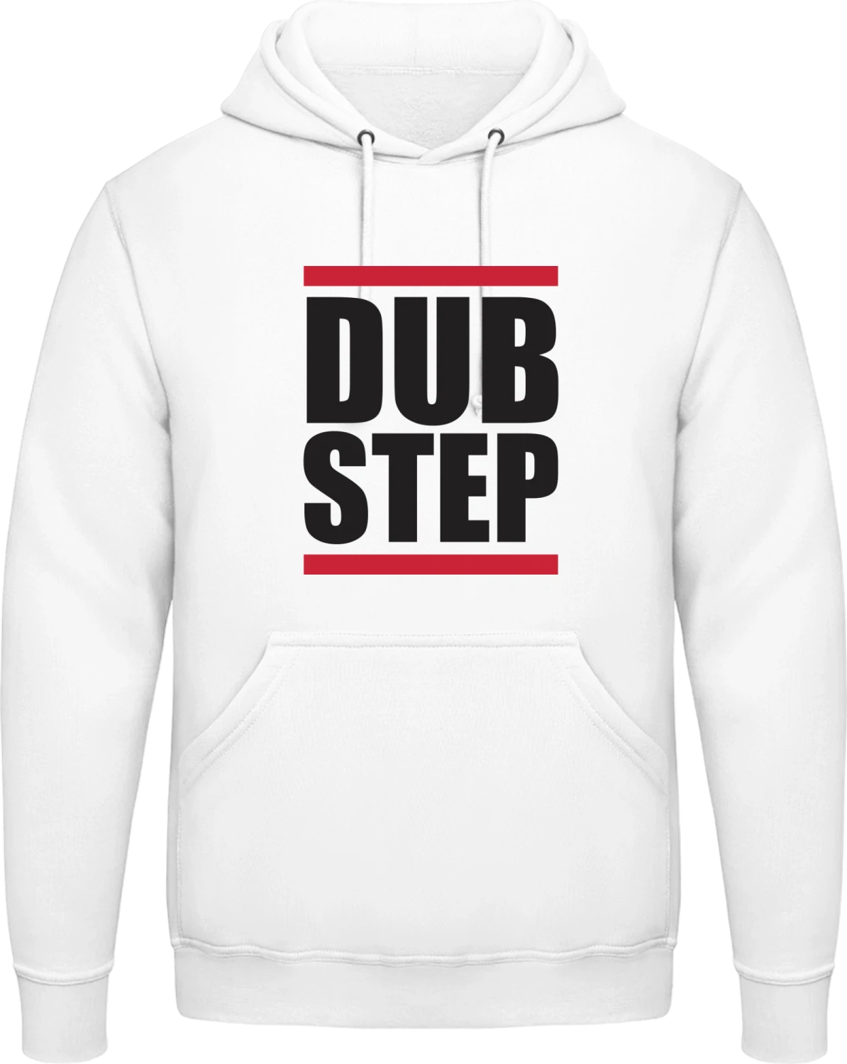 Dubstep - Arctic white AWDis man hoodie - Front