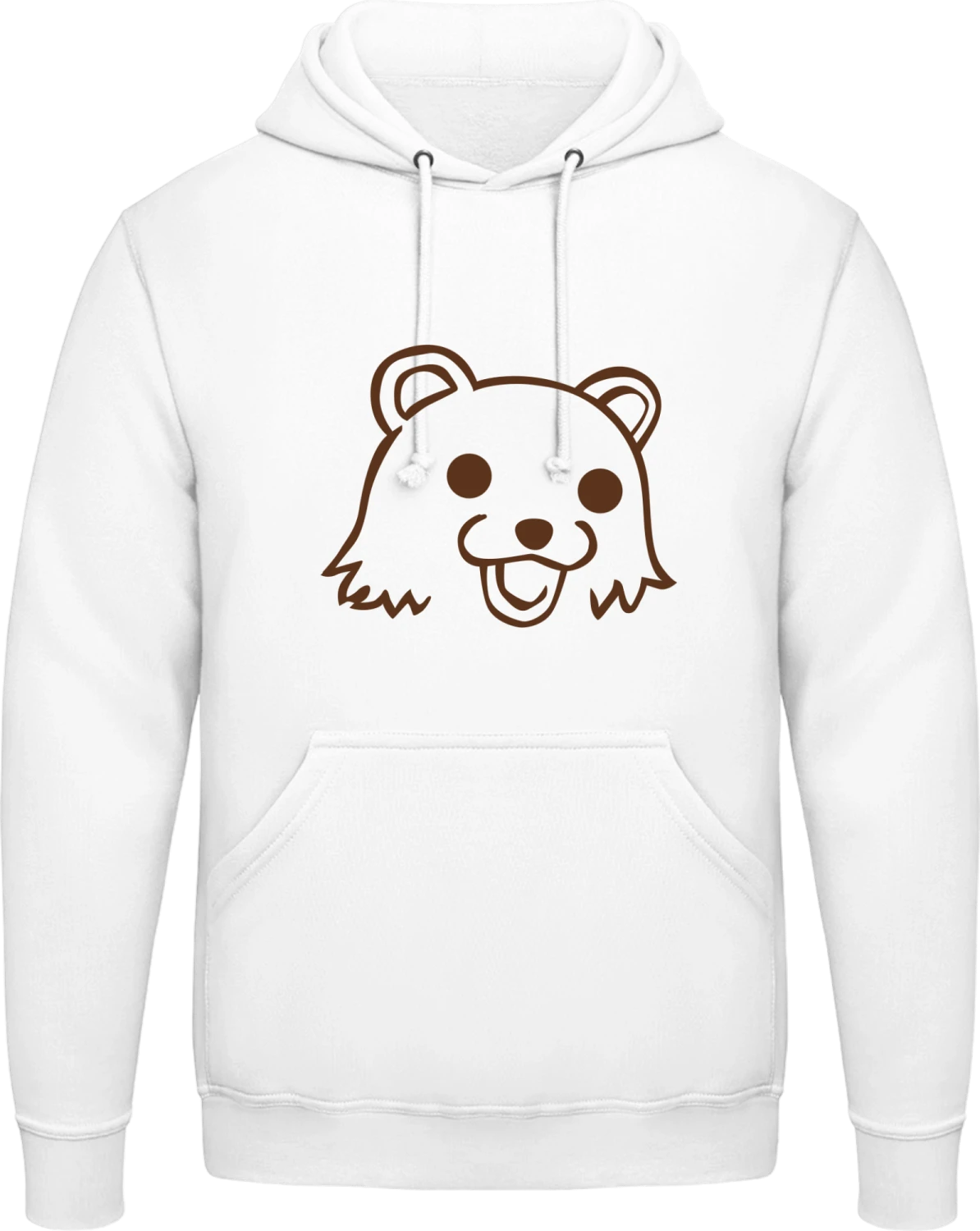 Pedobear Meme - Arctic white AWDis man hoodie - Front