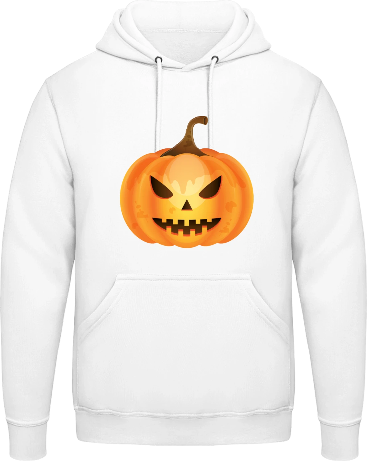 Trick Or Treat Pumpkin - Arctic white AWDis man hoodie - Front