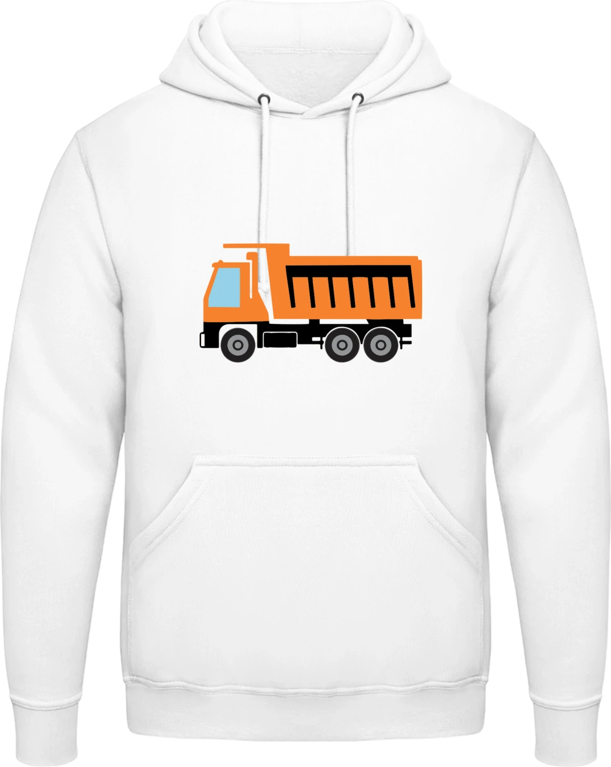 Tipper Construction Site - Arctic white AWDis man hoodie - Front