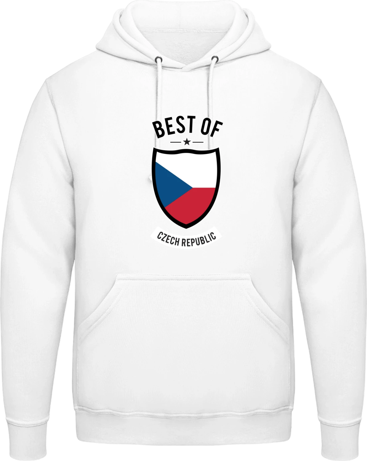 Best of Czech Republic - Arctic white AWDis man hoodie - Front