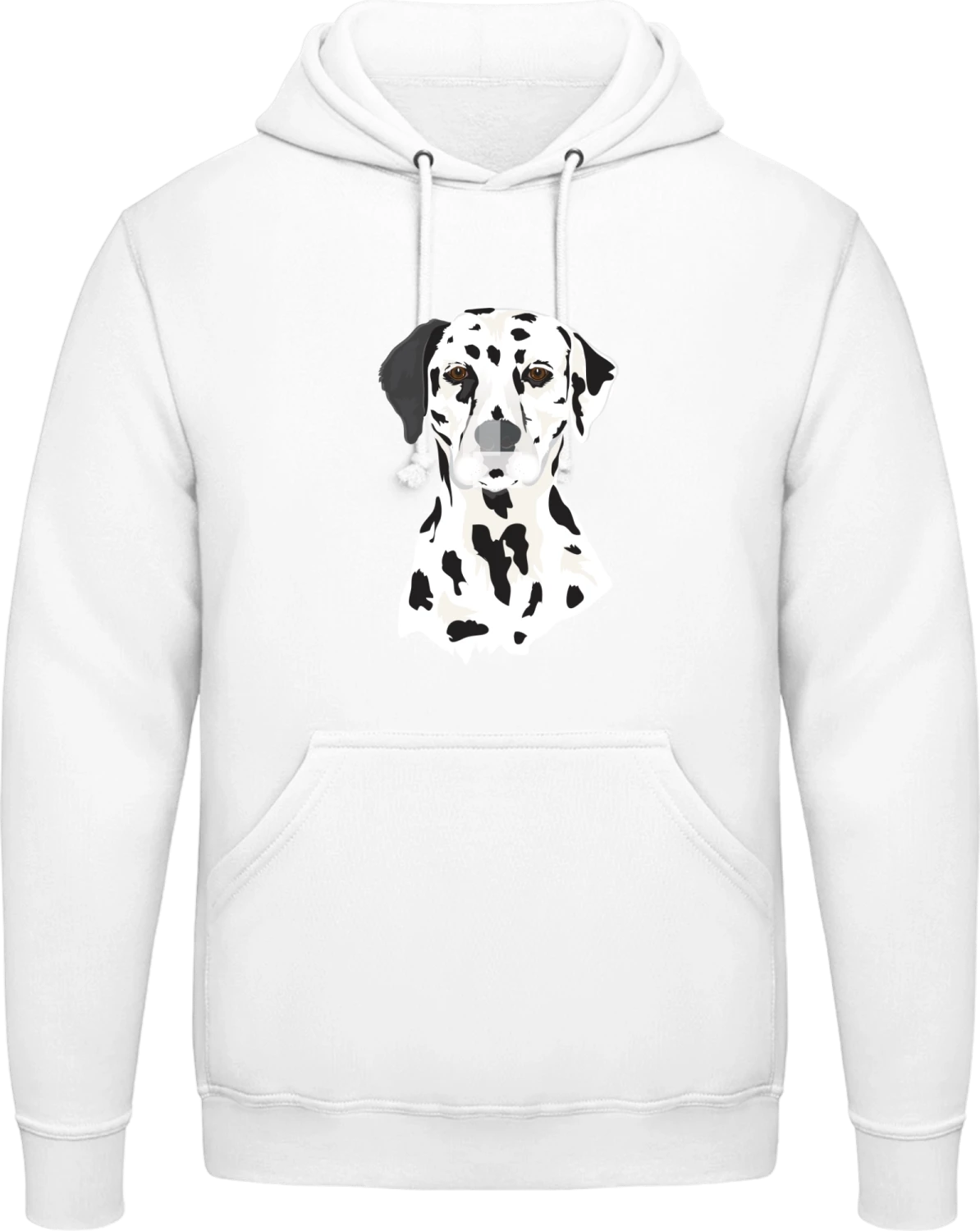 Dalmatian Head Realistic - Arctic white AWDis man hoodie - Front