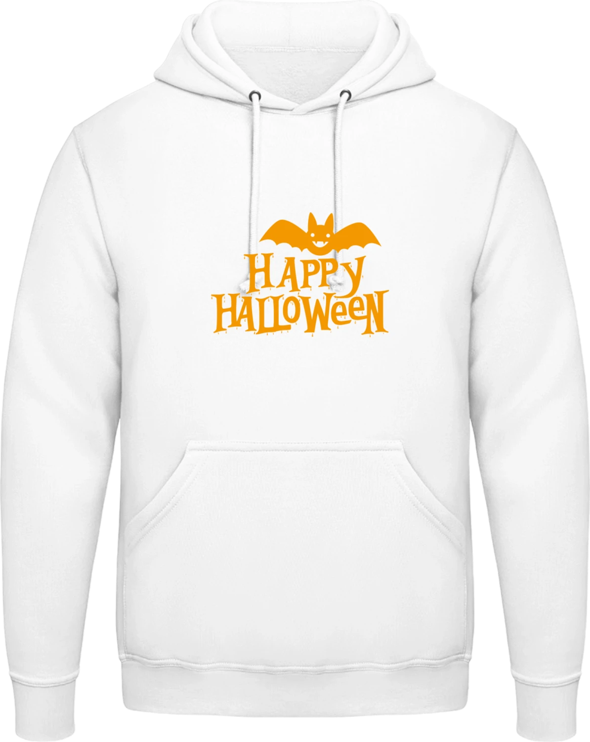 Happy Halloween - Arctic white AWDis man hoodie - Front