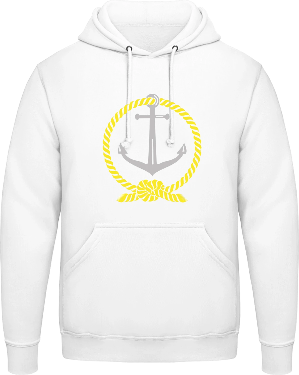 Anchor Sailor - Arctic white AWDis man hoodie - Front