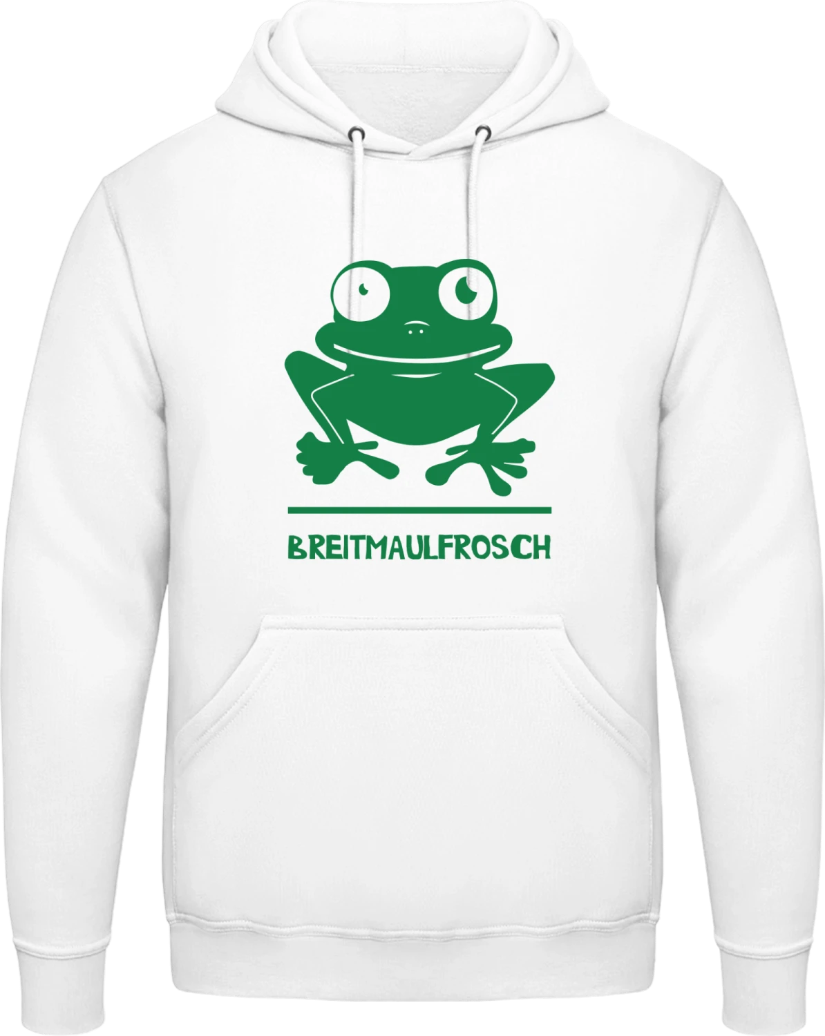 Breitmaulfrosch - Arctic white AWDis man hoodie - Front