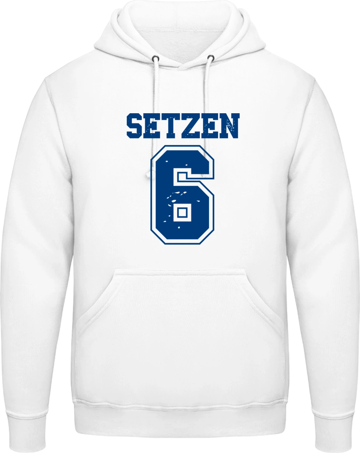 Setzen 6 - Arctic white AWDis man hoodie - Front