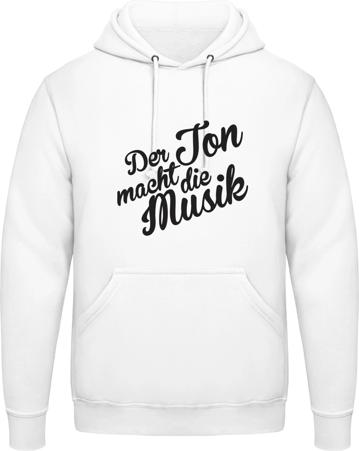 Der Ton macht die Musik - Arctic white AWDis man hoodie - Front