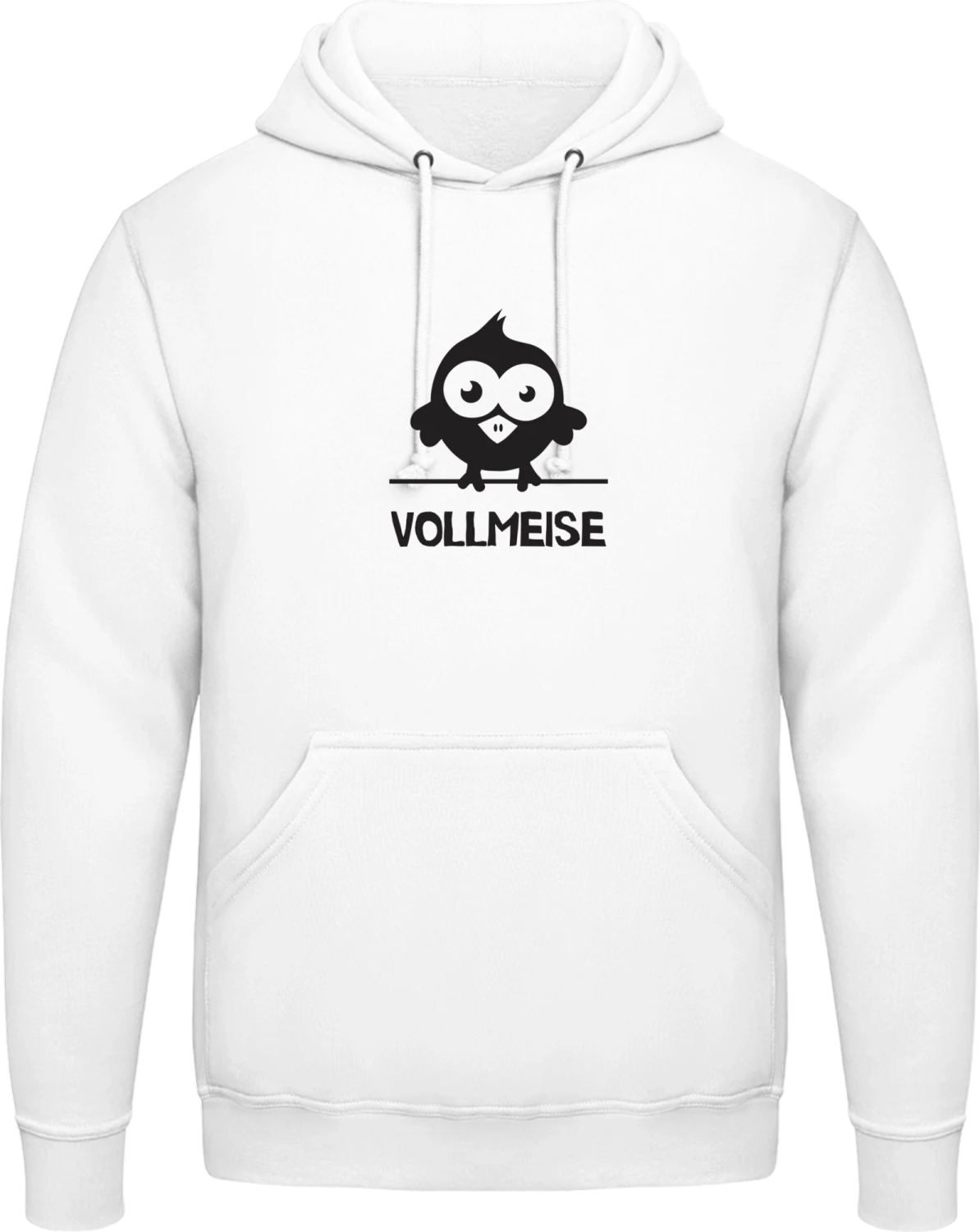 Vollmeise - Arctic white AWDis man hoodie - Front