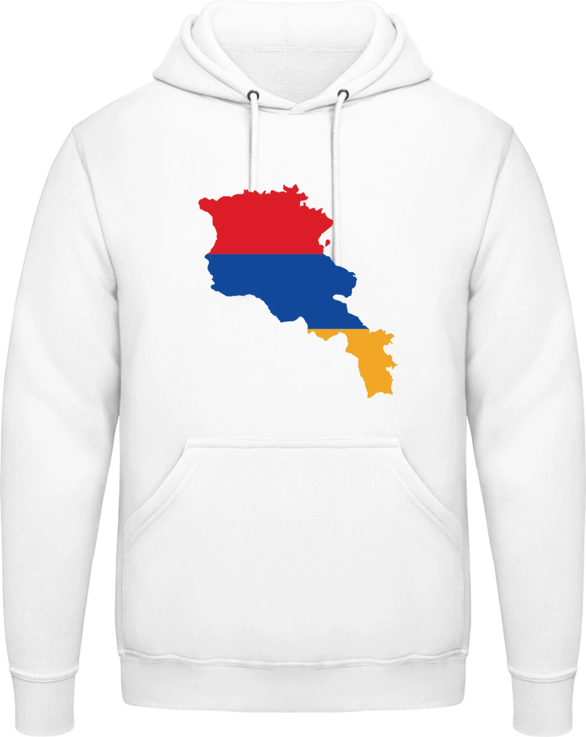 Armenia Flag - Arctic white AWDis man hoodie - Front