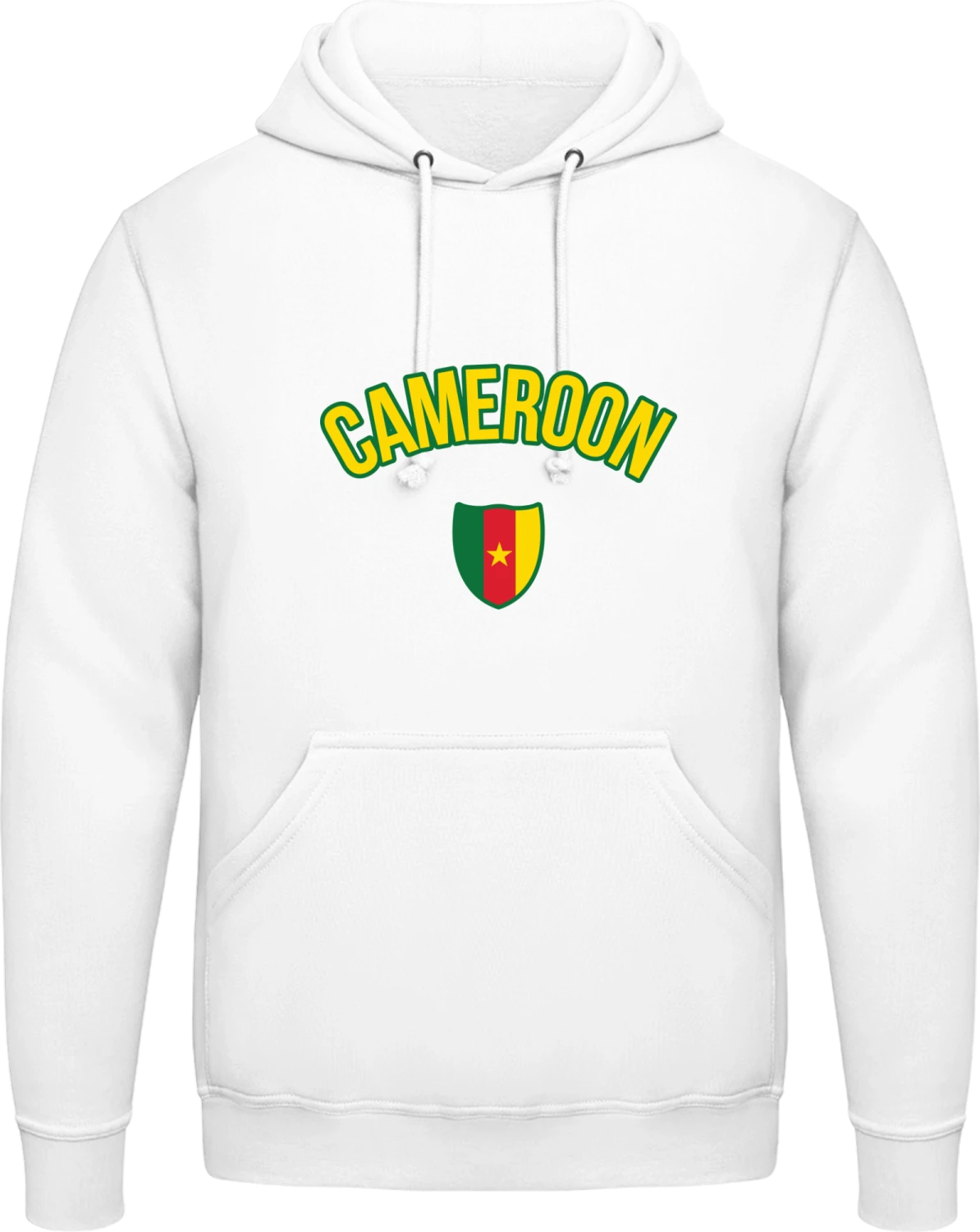 CAMEROON Fan - Arctic white AWDis man hoodie - Front