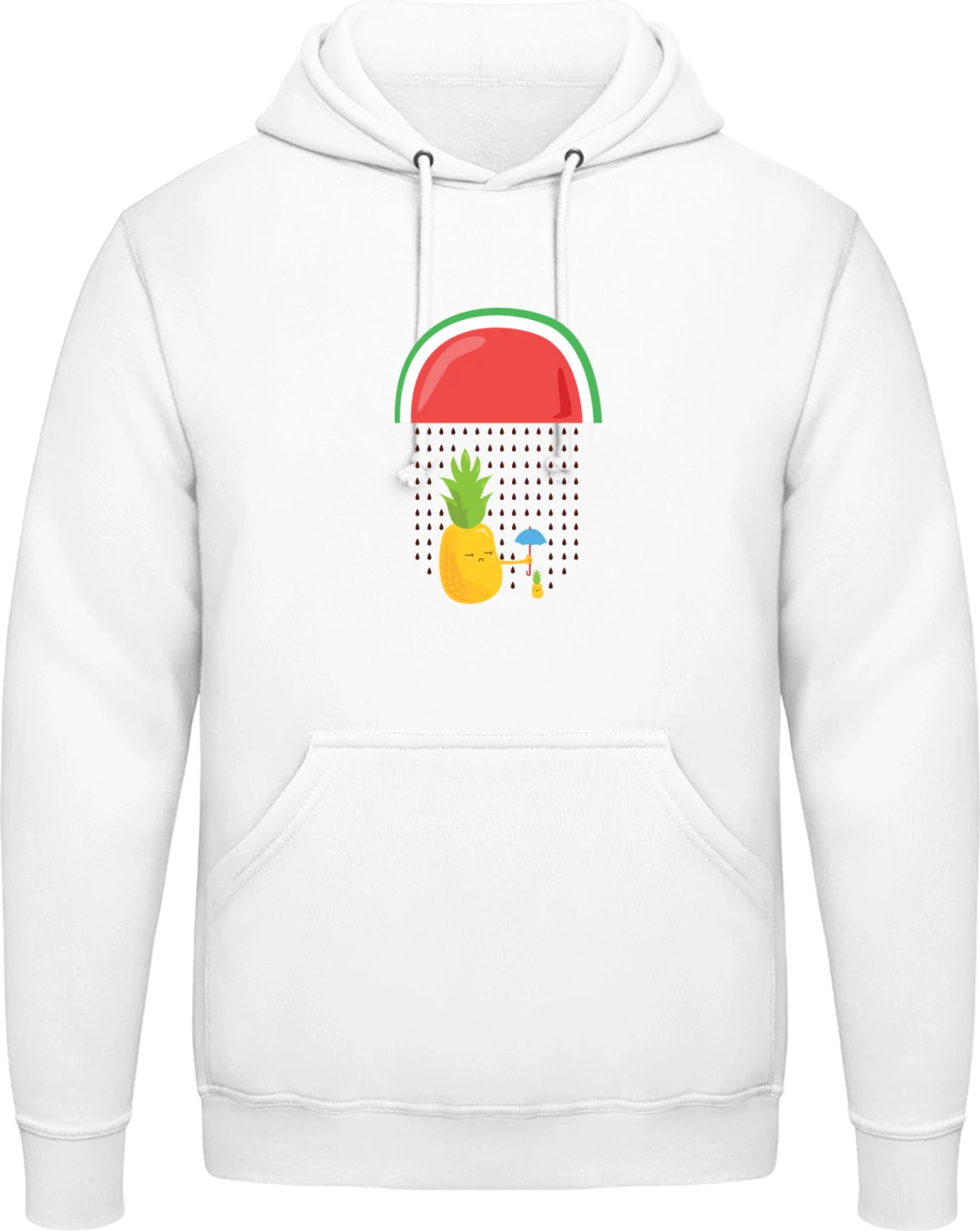 Pineapple Cute Parent - Arctic white AWDis man hoodie - Front