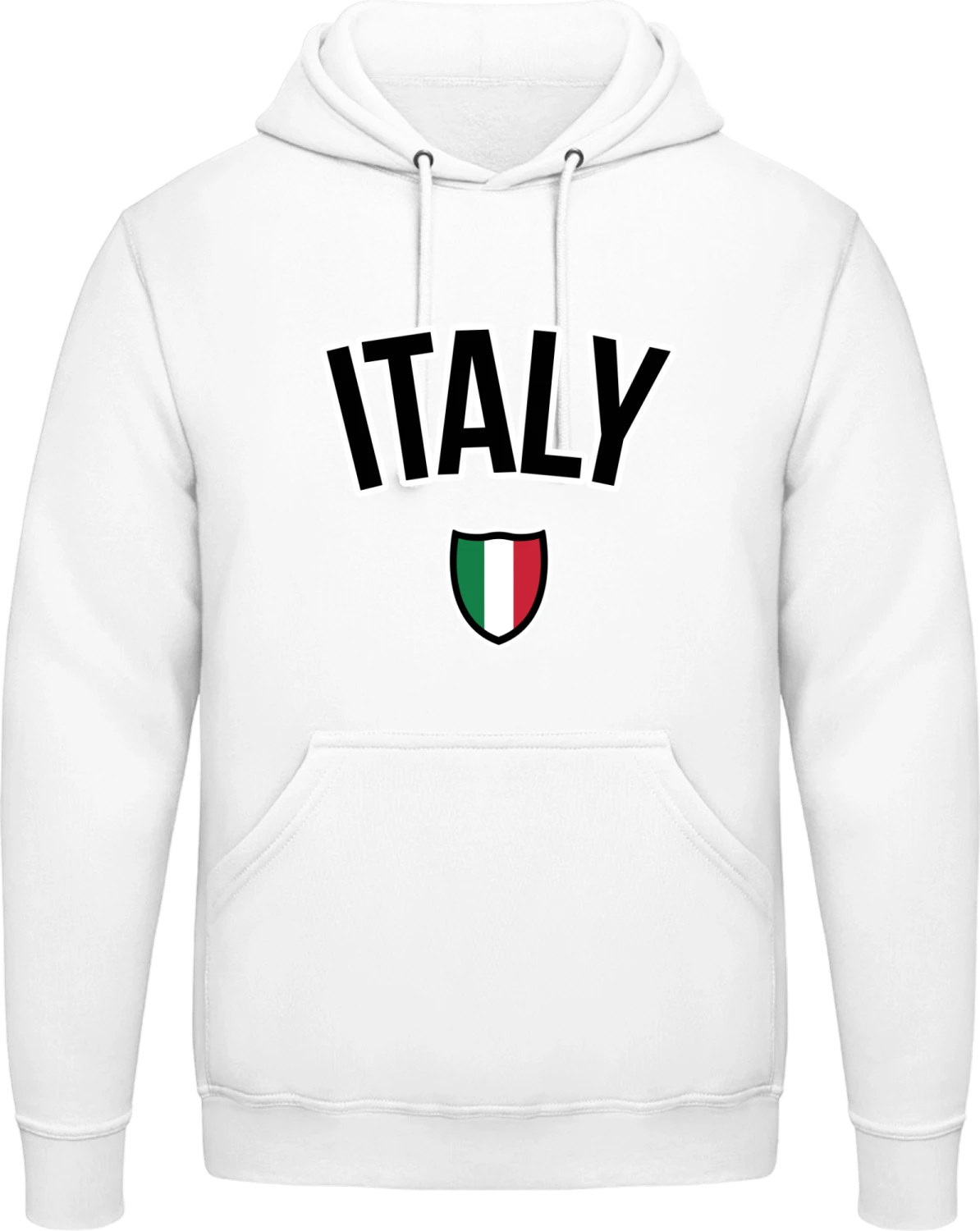 ITALY Football Fan - Arctic white AWDis man hoodie - Front