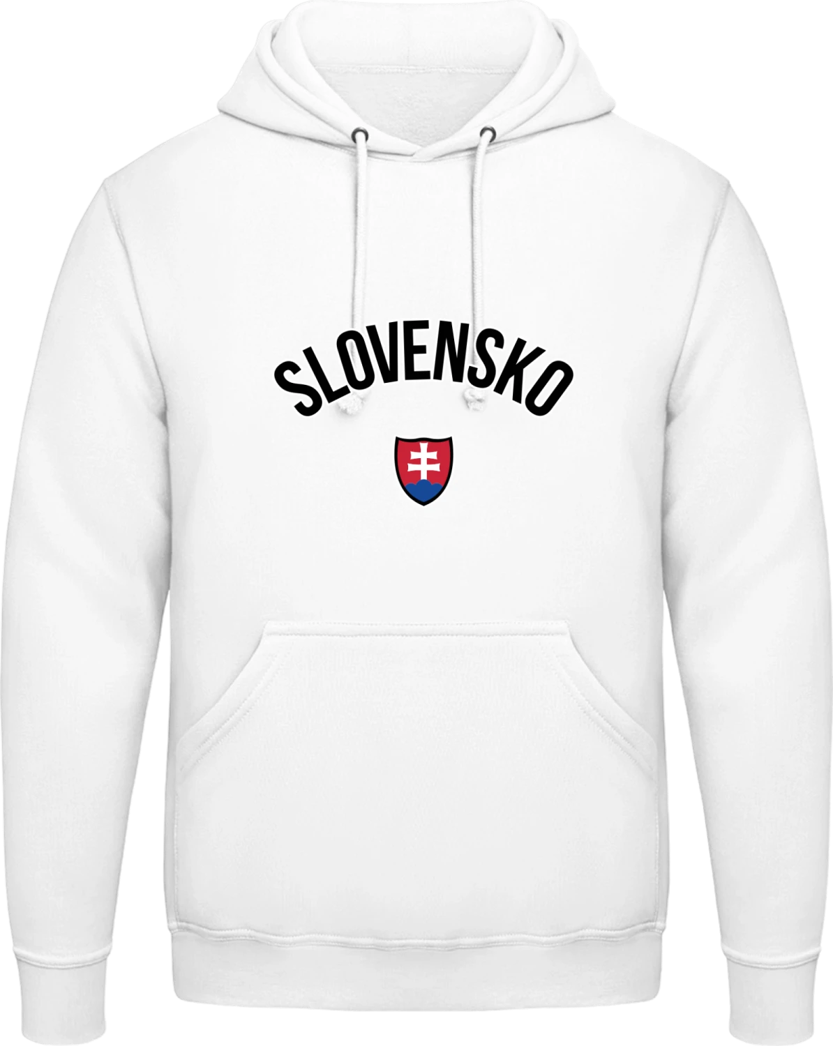 SLOVENSKO Flag Fan - Arctic white AWDis man hoodie - Front