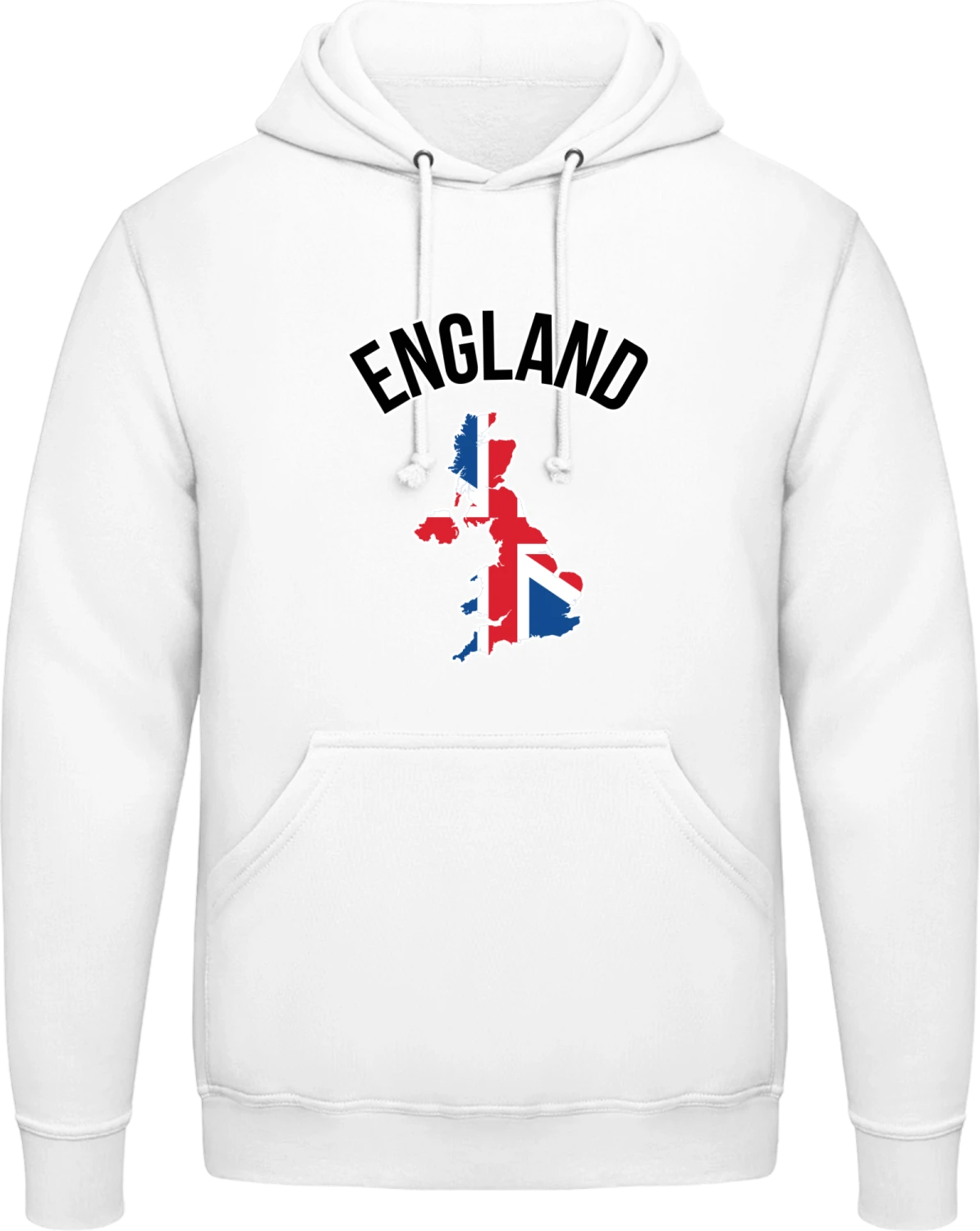 England Fan - Arctic white AWDis man hoodie - Front