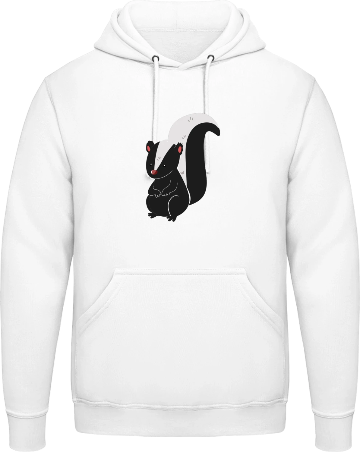 Cute Litte Skunk - Arctic white AWDis man hoodie - Front