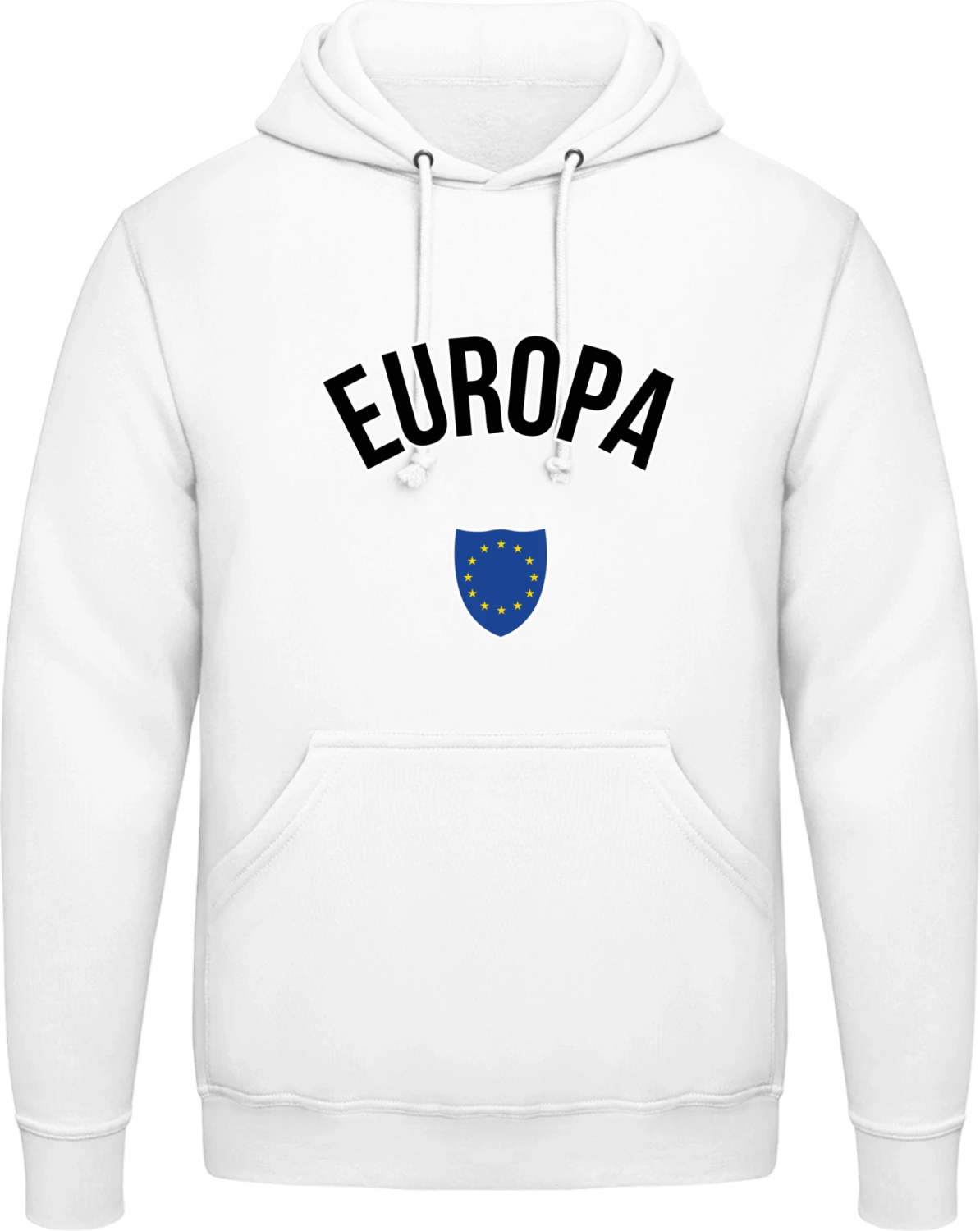 Europa Flagge Wappen - Arctic white AWDis man hoodie - Front