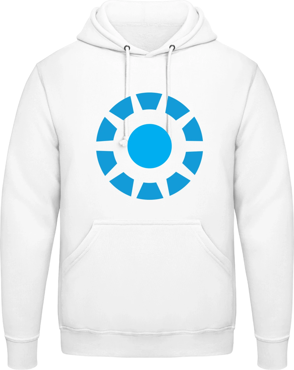 Arc Reactor - Arctic white AWDis man hoodie - Front