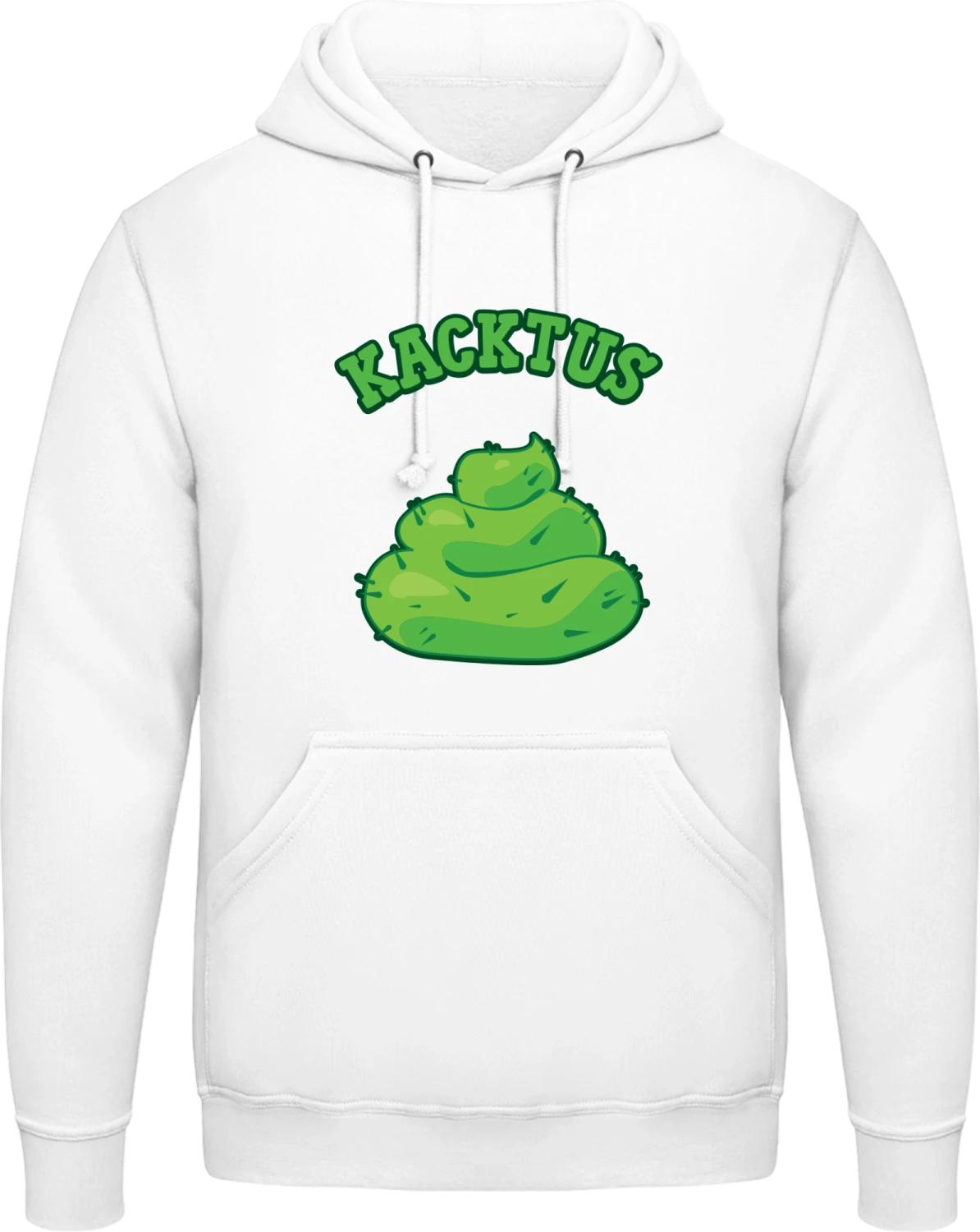 Kacktus - Arctic white AWDis man hoodie - Front