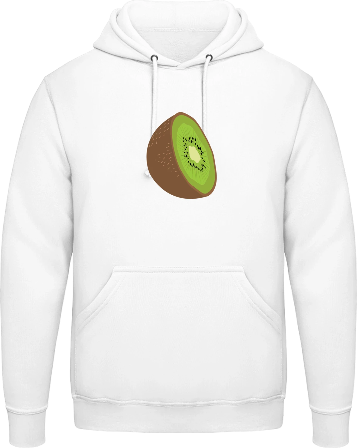 Kiwi Fruit - Arctic white AWDis man hoodie - Front