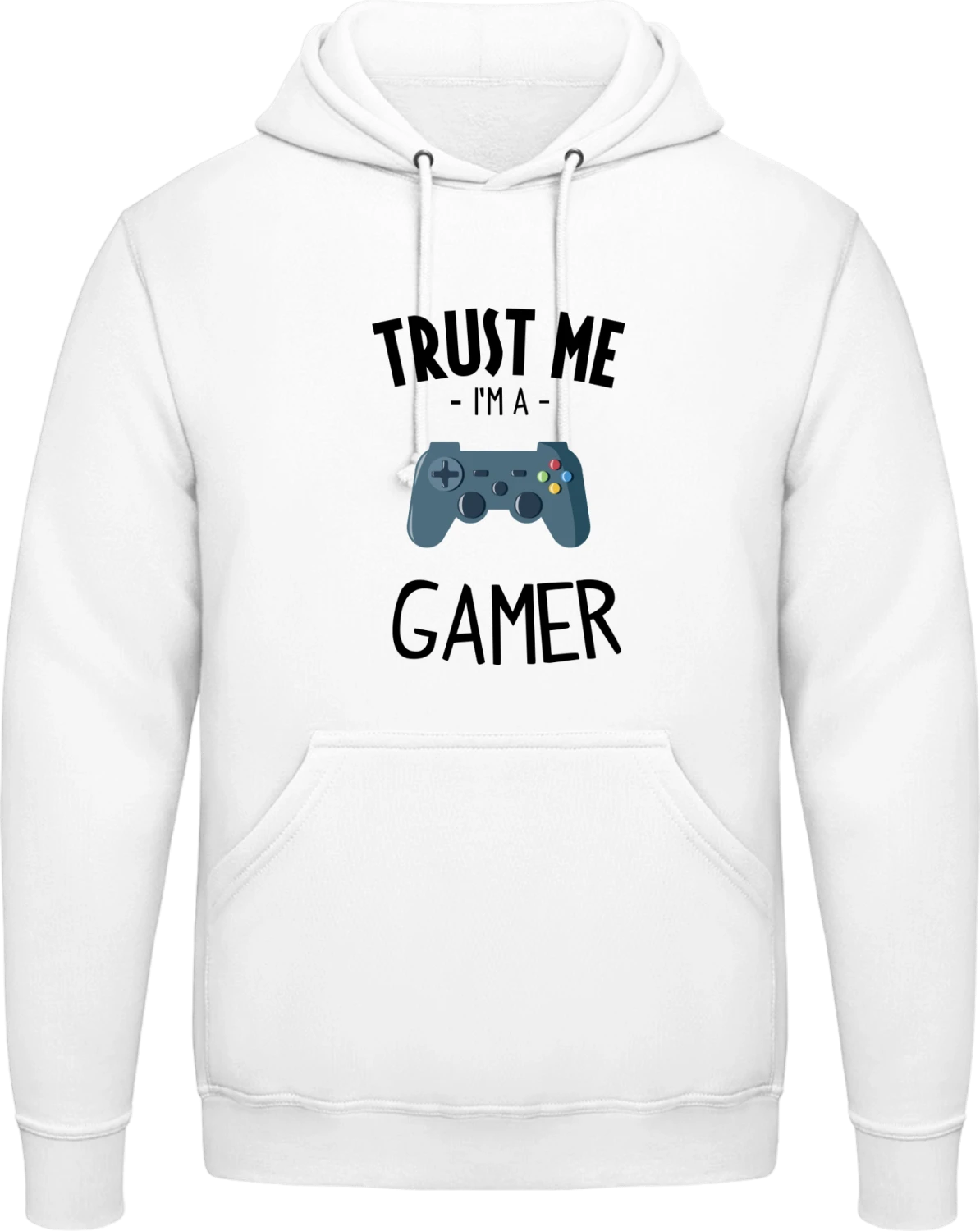 Trust Me I Am A Gamer - Arctic white AWDis man hoodie - Front