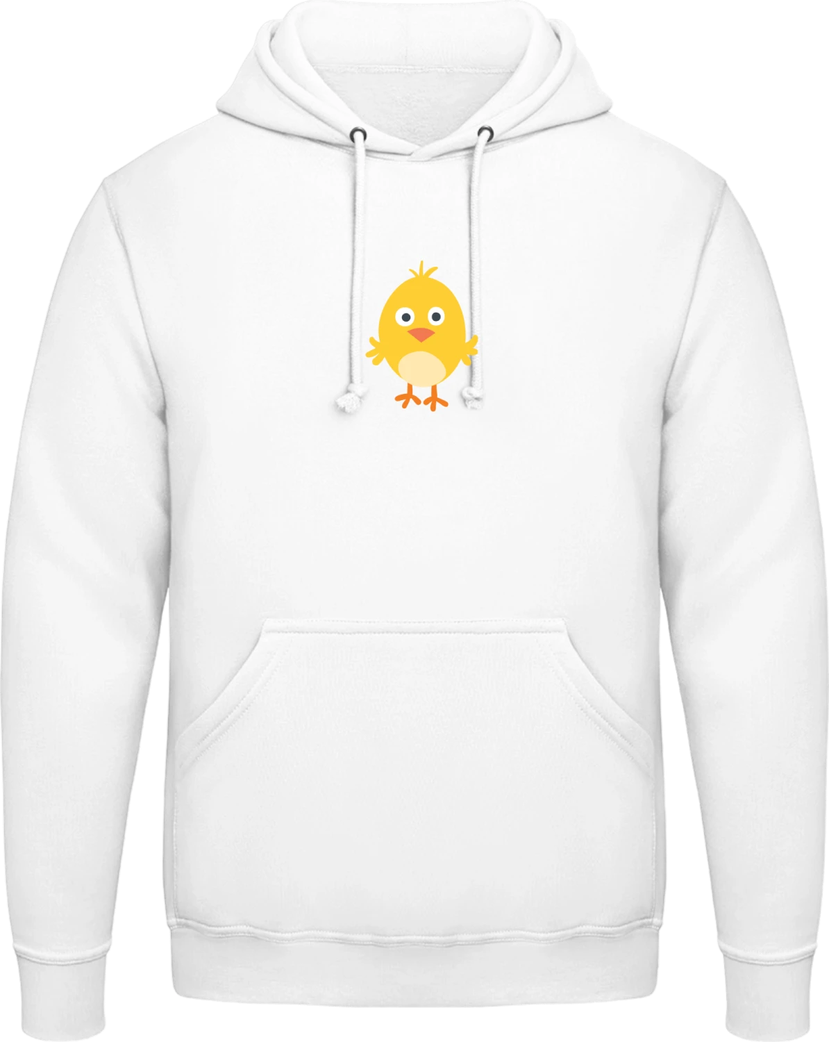 Little Easter Chicken - Arctic white AWDis man hoodie - Front