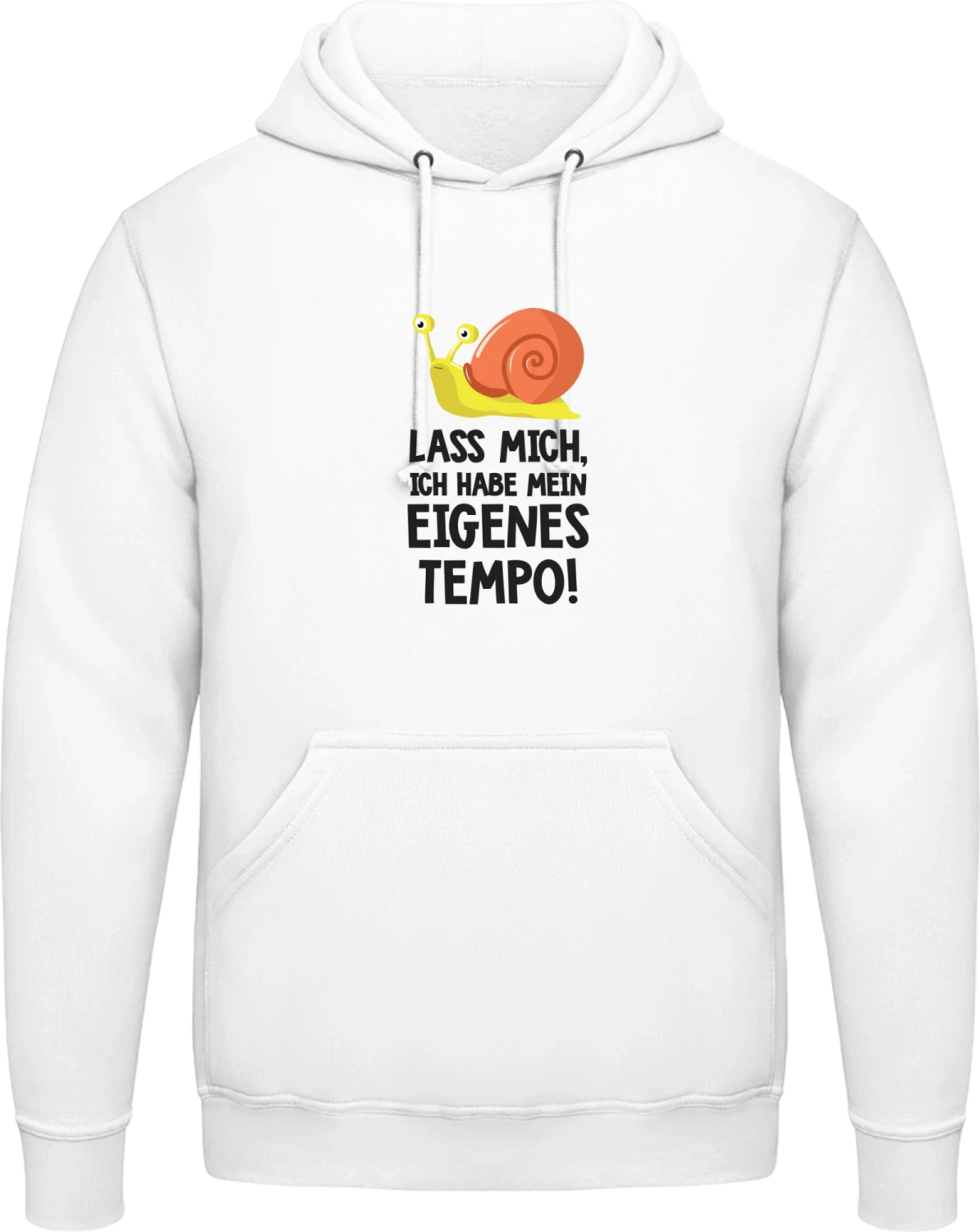 Lass mich, ich habe mein eigenes Tempo - Arctic white AWDis man hoodie - Front