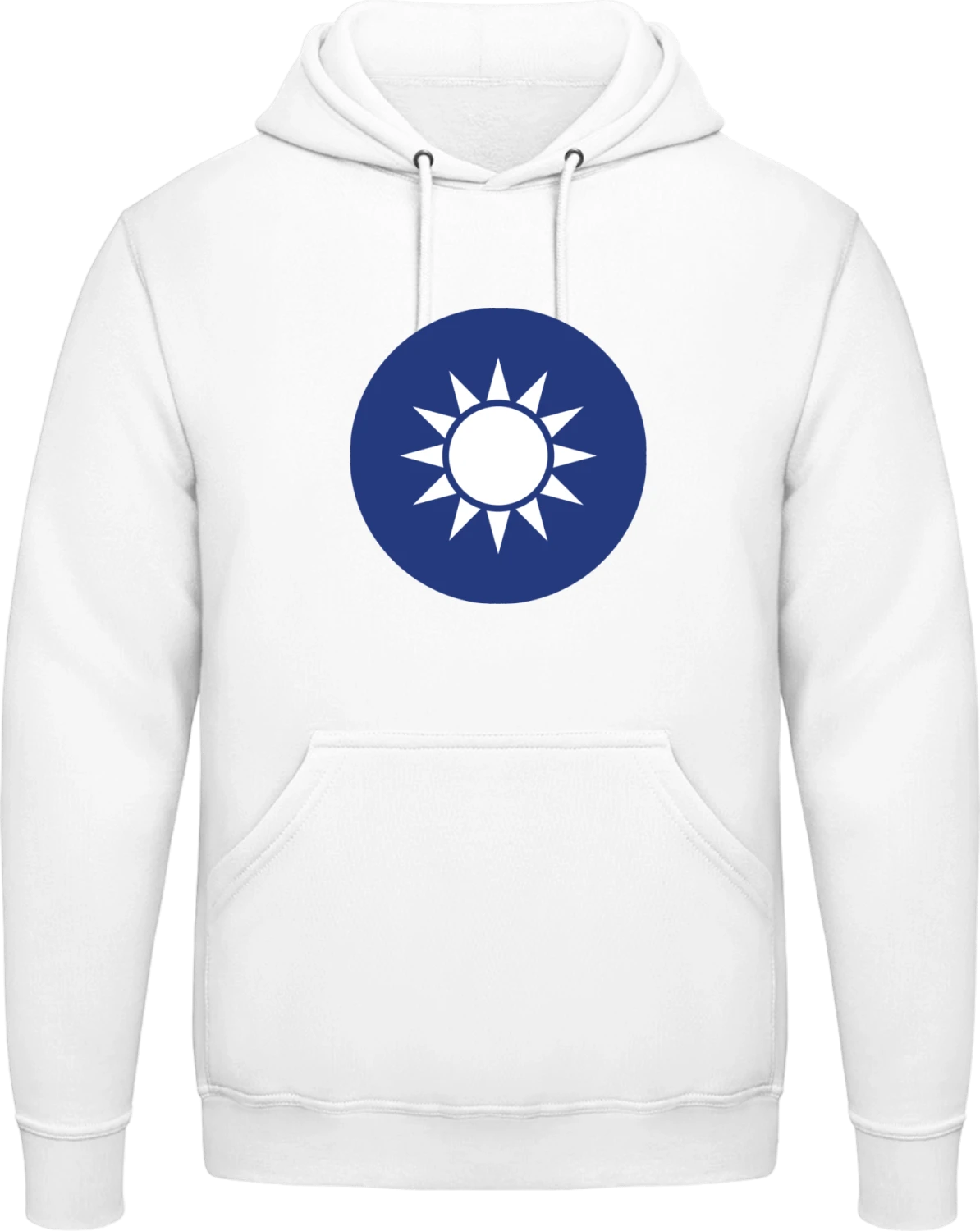 Taiwan Coat of Arms - Arctic white AWDis man hoodie - Front