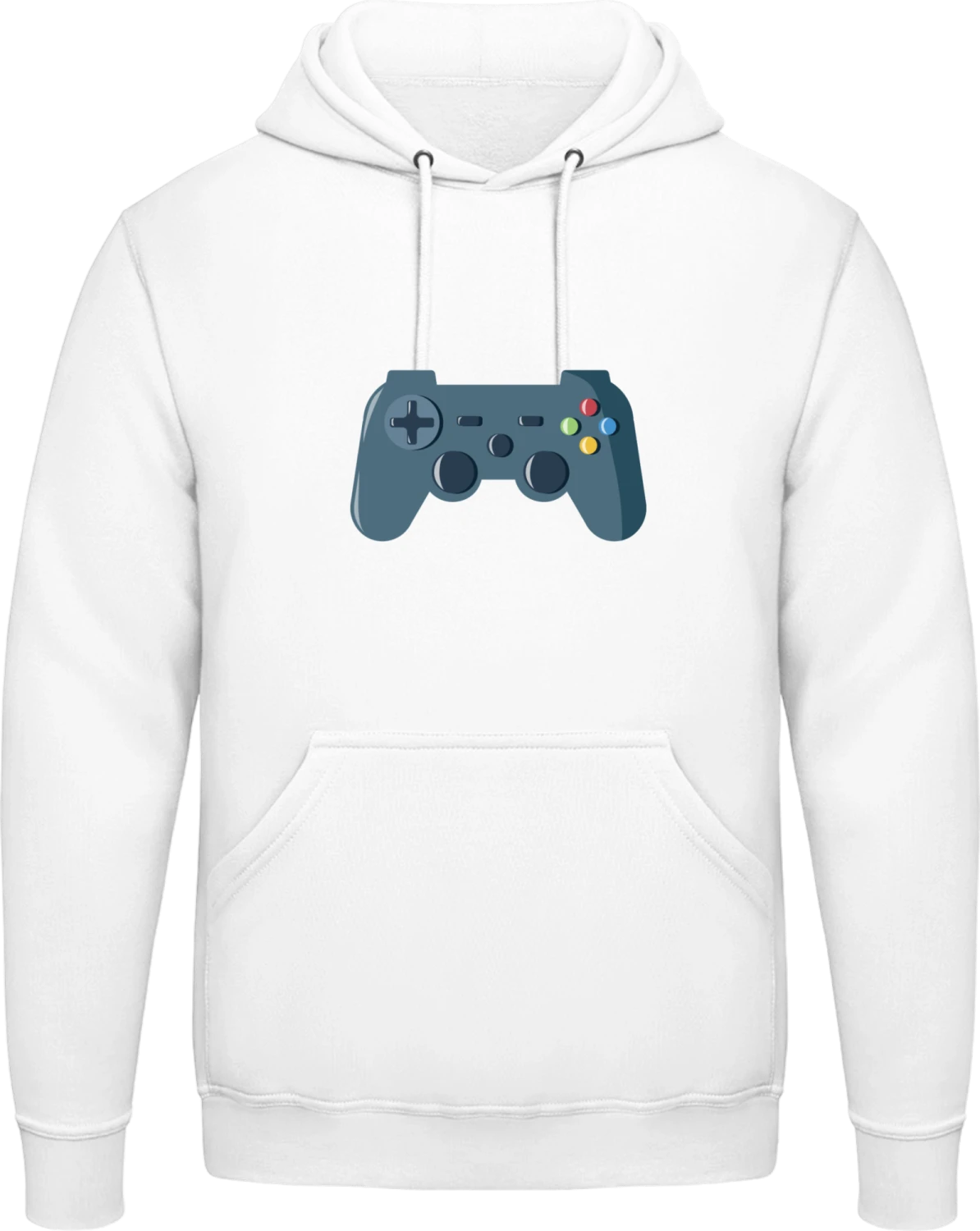 Gaming Controller - Arctic white AWDis man hoodie - Front