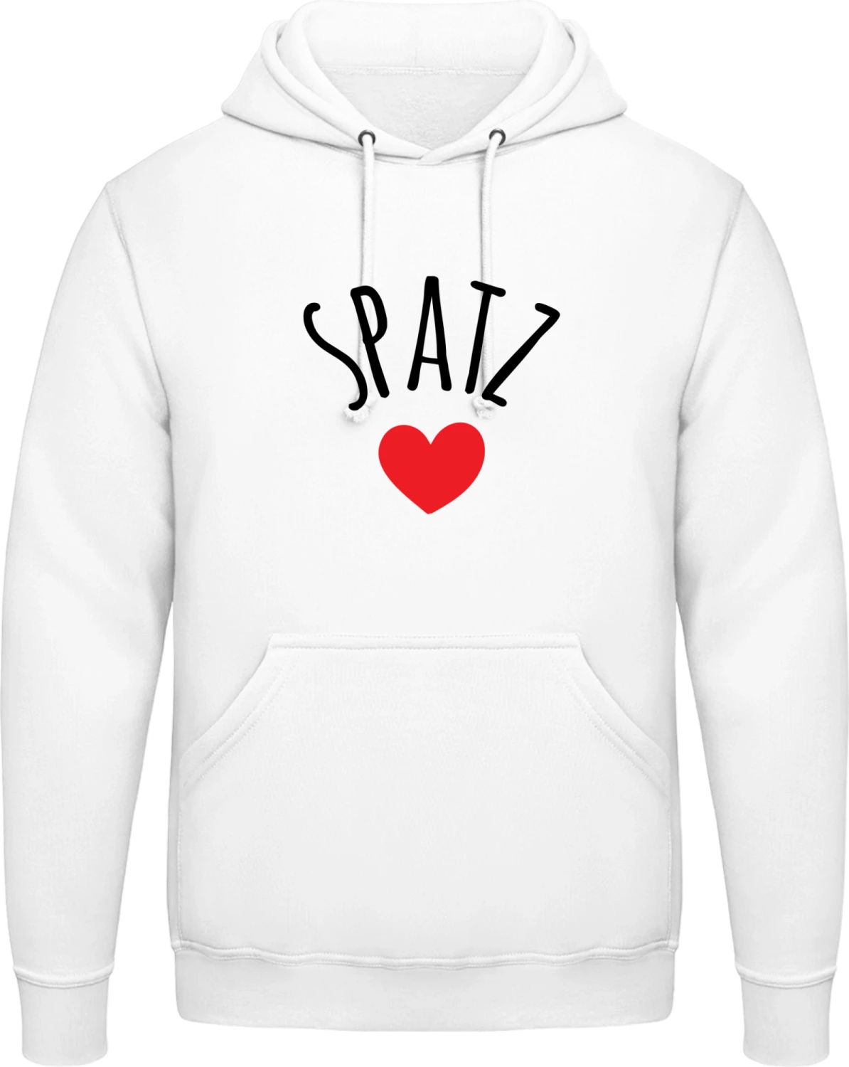 Spatz Kosename - Arctic white AWDis man hoodie - Front