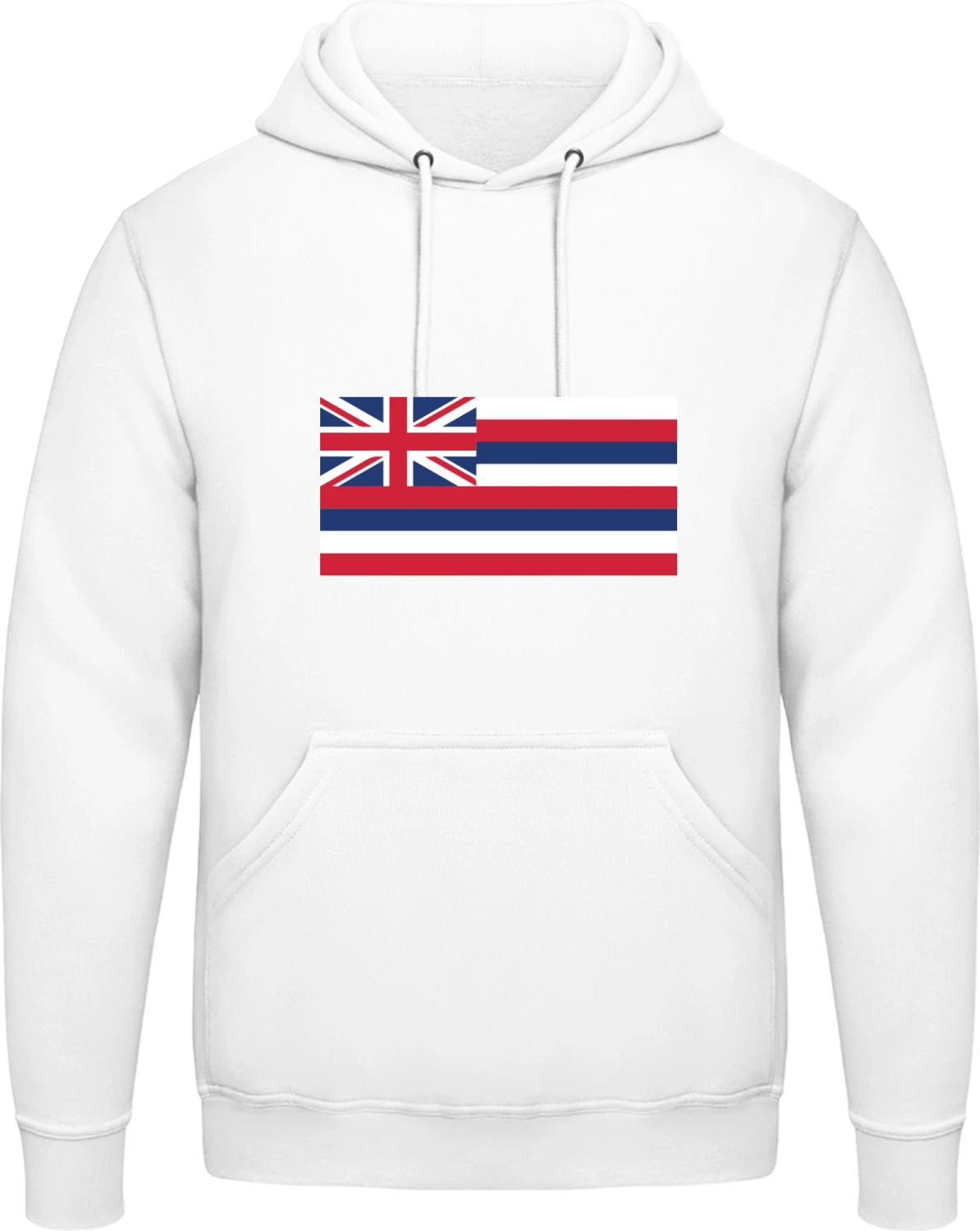 Hawaii Flag - Arctic white AWDis man hoodie - Front