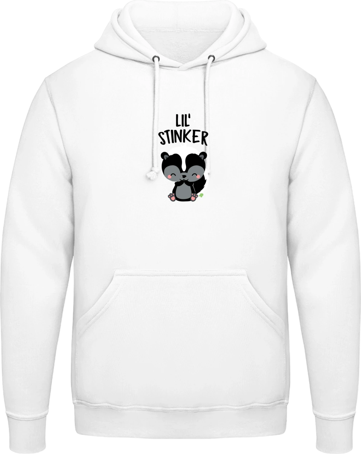 Lil' Stinker - Arctic white AWDis man hoodie - Front