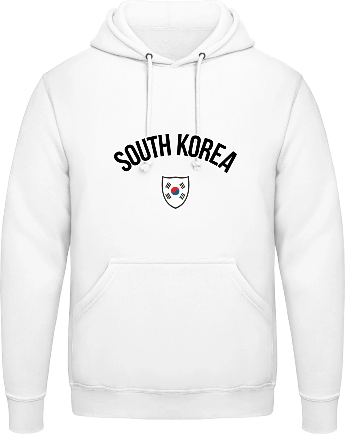 SOUTH KOREA Fan - Arctic white AWDis man hoodie - Front