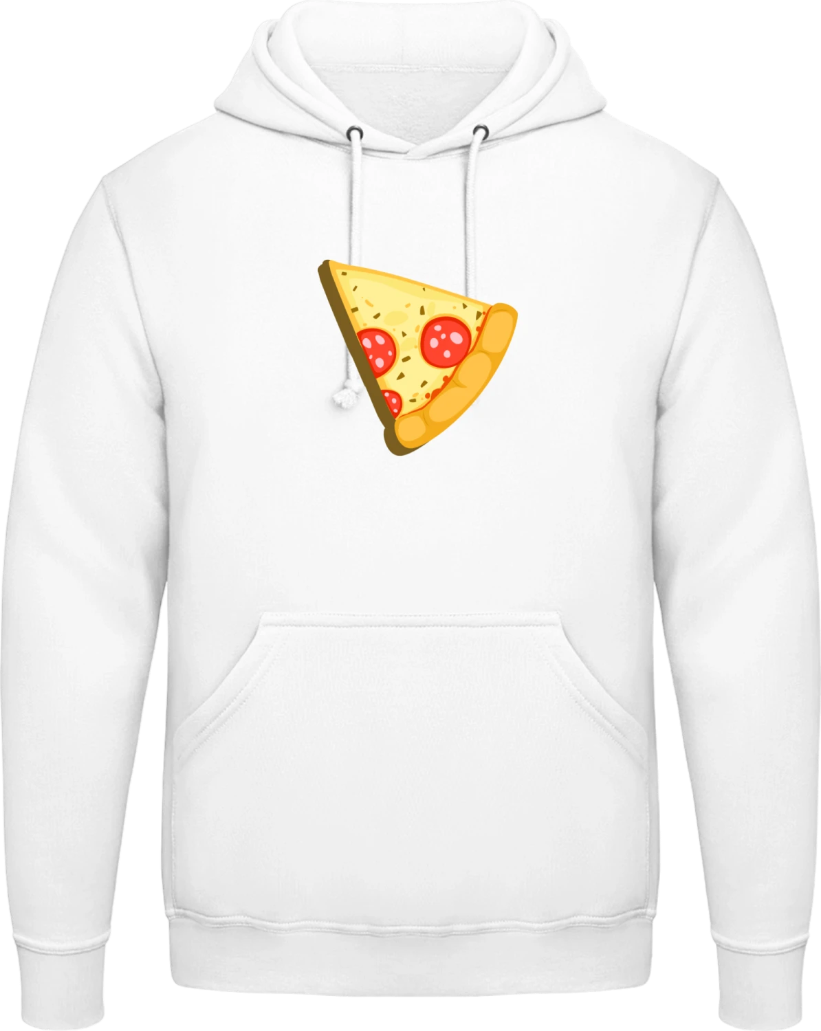 Slice Of Pizza - Arctic white AWDis man hoodie - Front