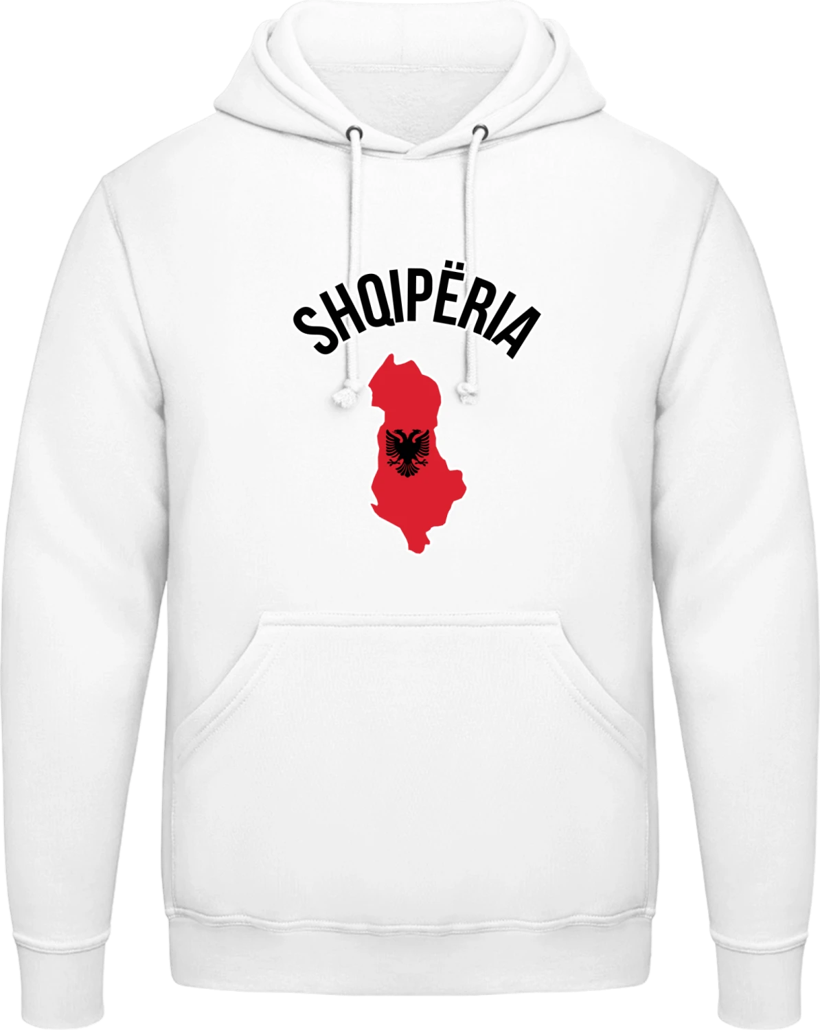 Shqiperia - Arctic white AWDis man hoodie - Front